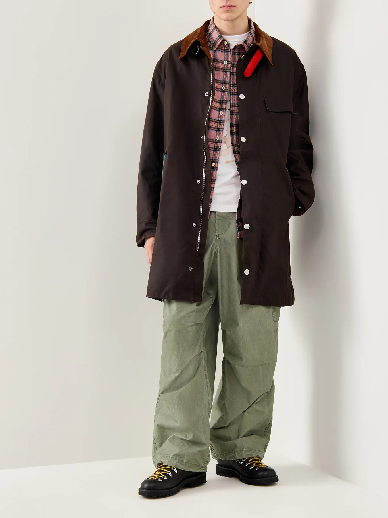 Mens Paul Smith Loves Barbour Beeston Wax Jacket Rustic - Image 2