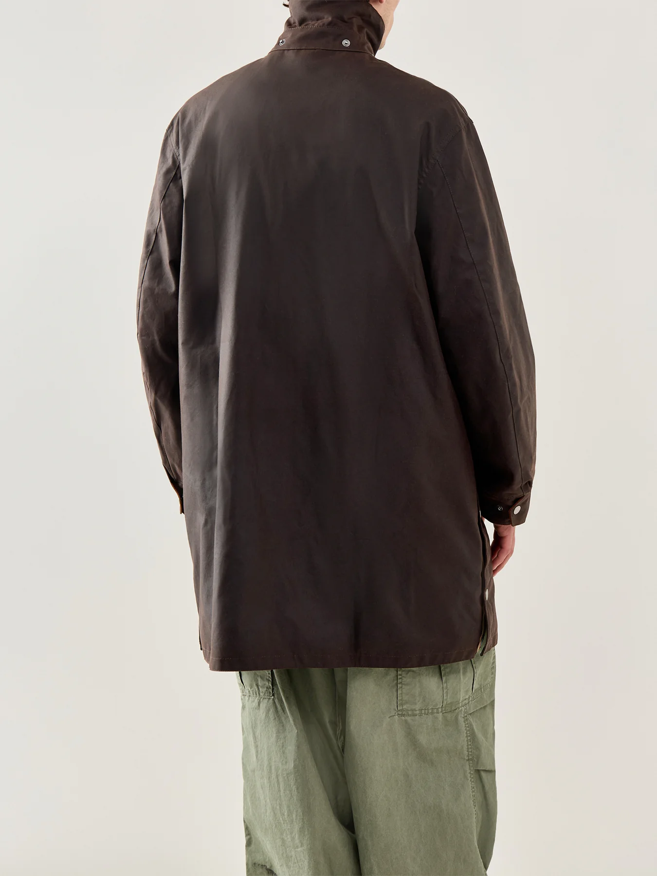 Mens Paul Smith Loves Barbour Beeston Wax Jacket Rustic - Image 5