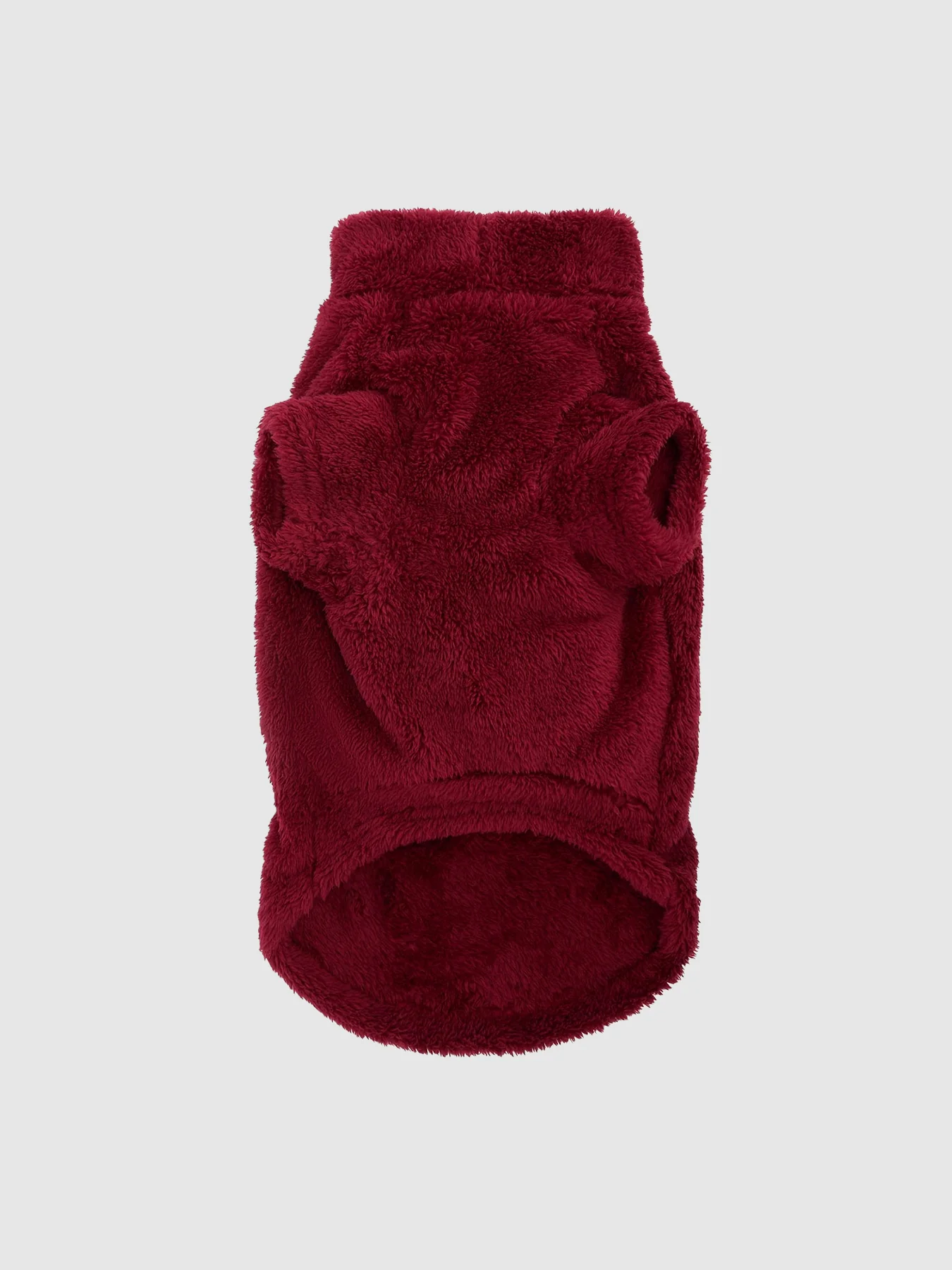 Fleece Dog Jumper Red - Image 3