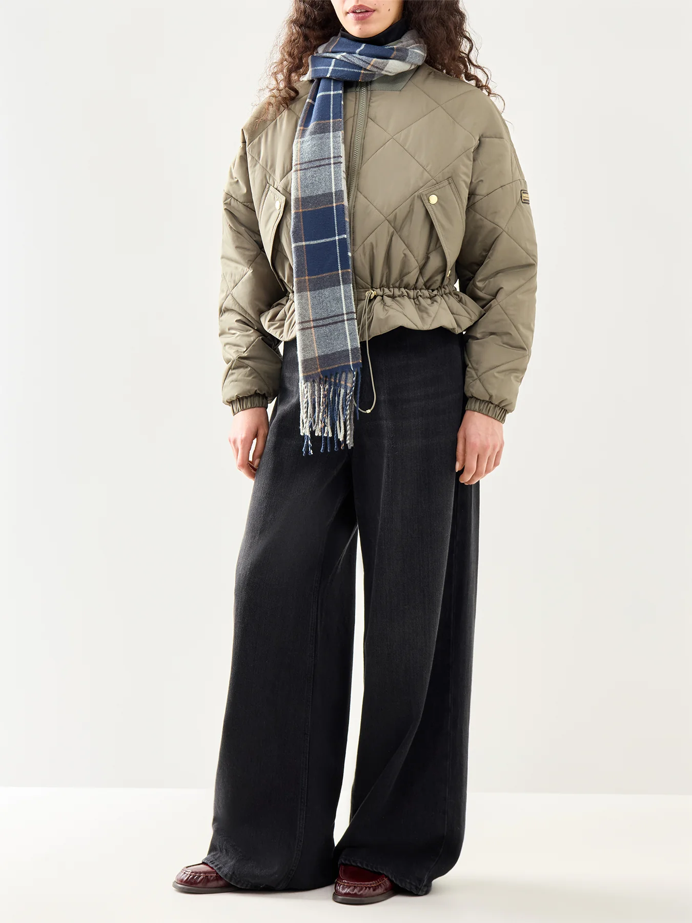 Pagan Quilted Jacket Khaki - Image 2