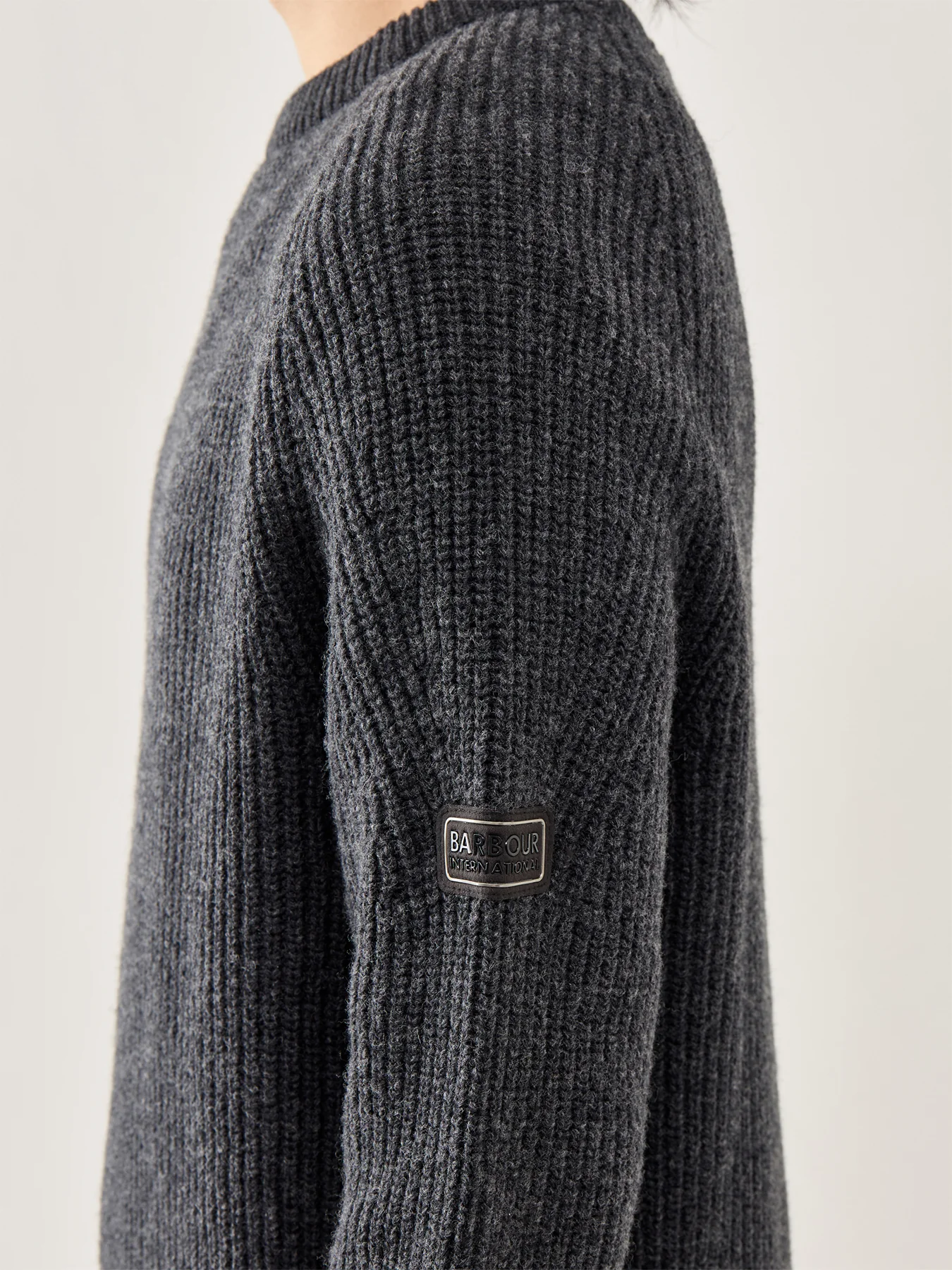 Chester Crew Knit Jumper Grey - Image 3