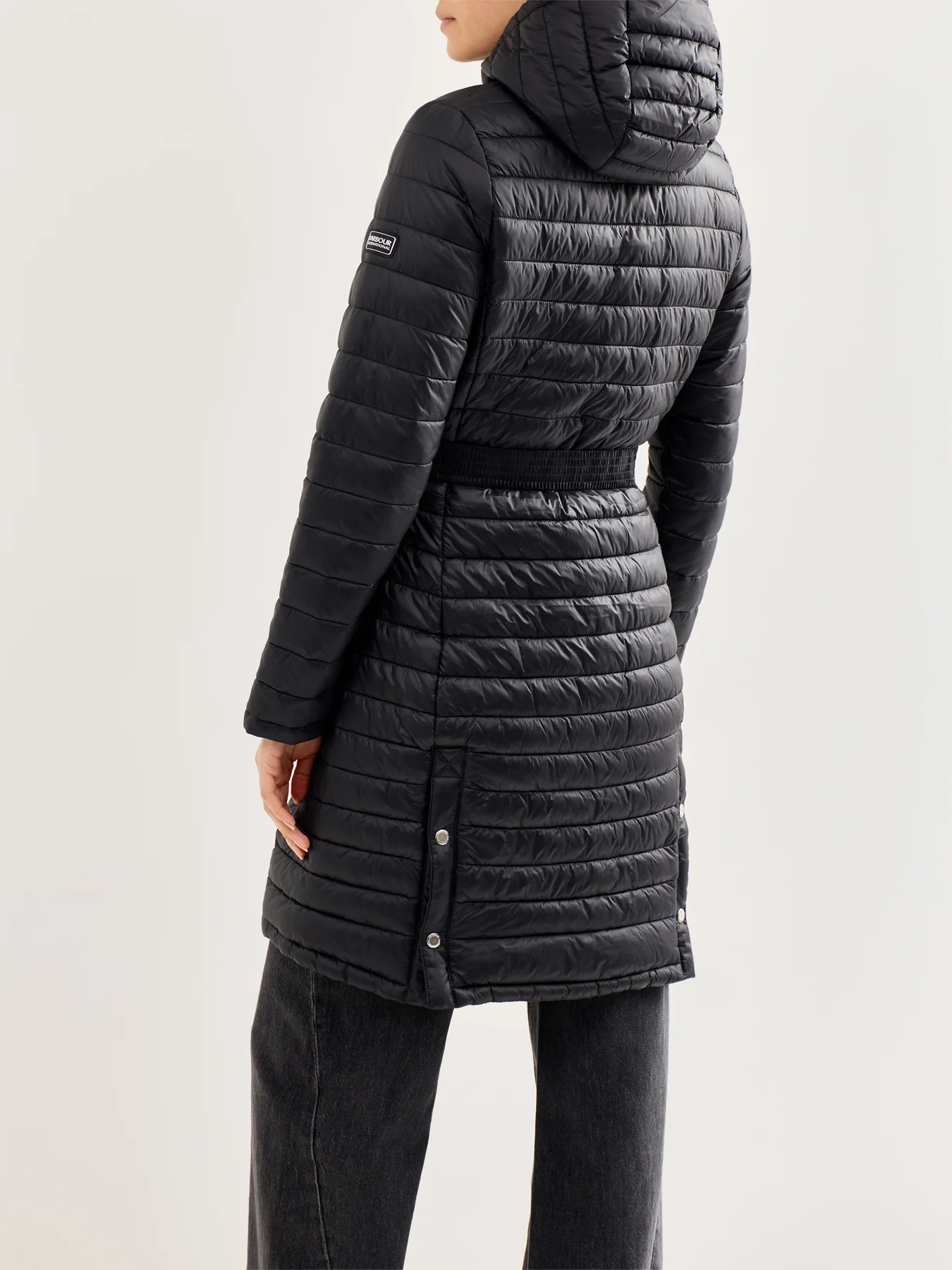 Longline Jada Puffer Jacket Black - Image 5