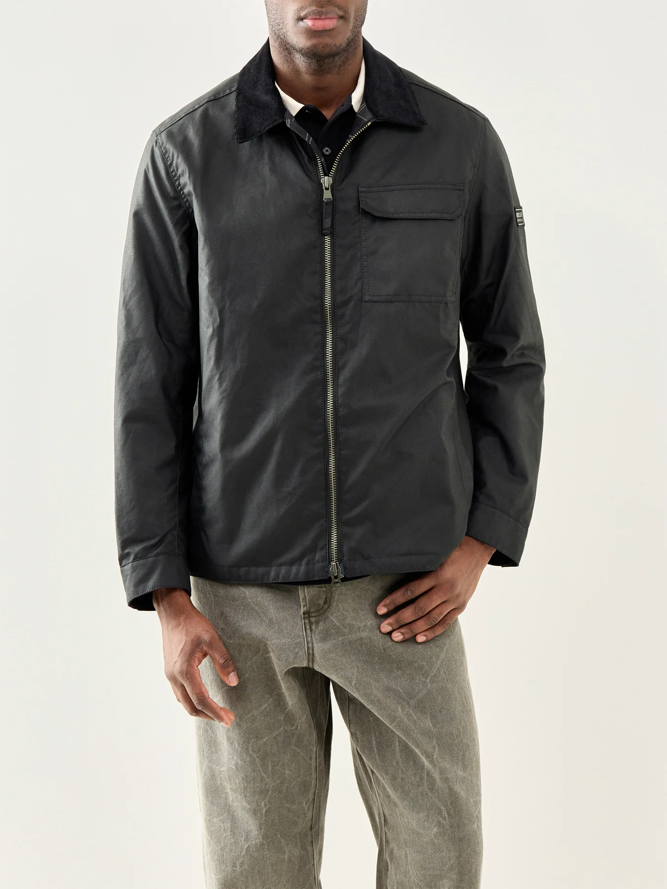 Maze Wax Jacket Black - Image 4
