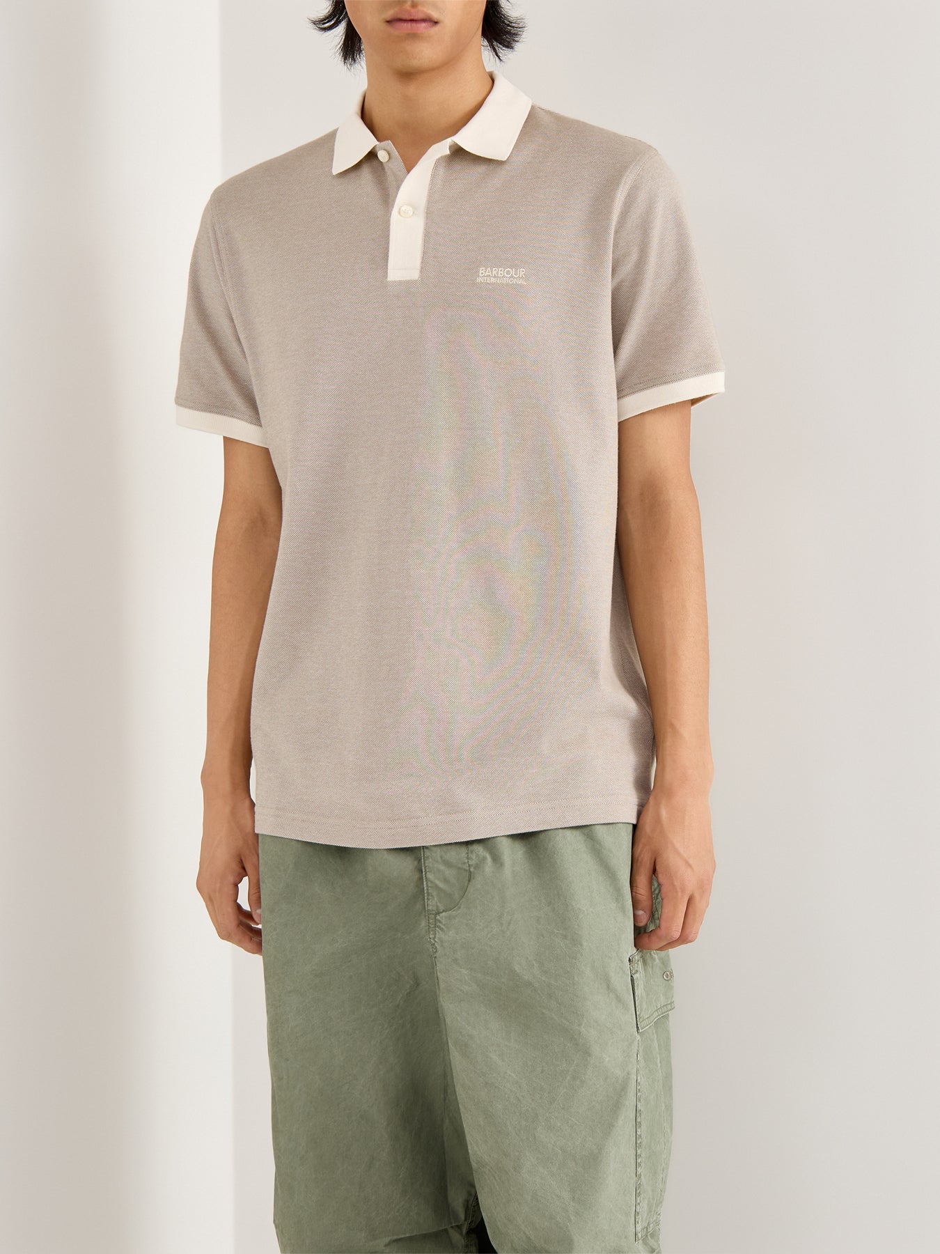 Morley Oxford Polo Shirt White - Image 4