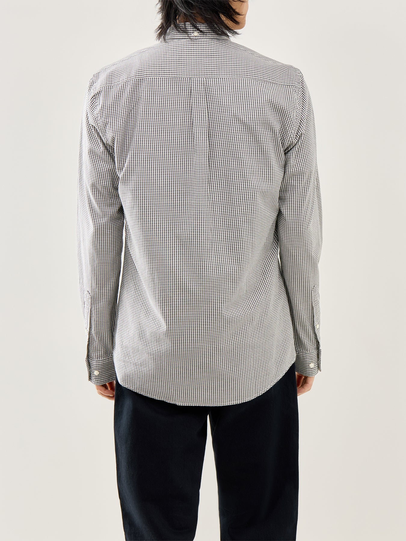 Halton Gingham Tailored Shirt Olive - Image 5