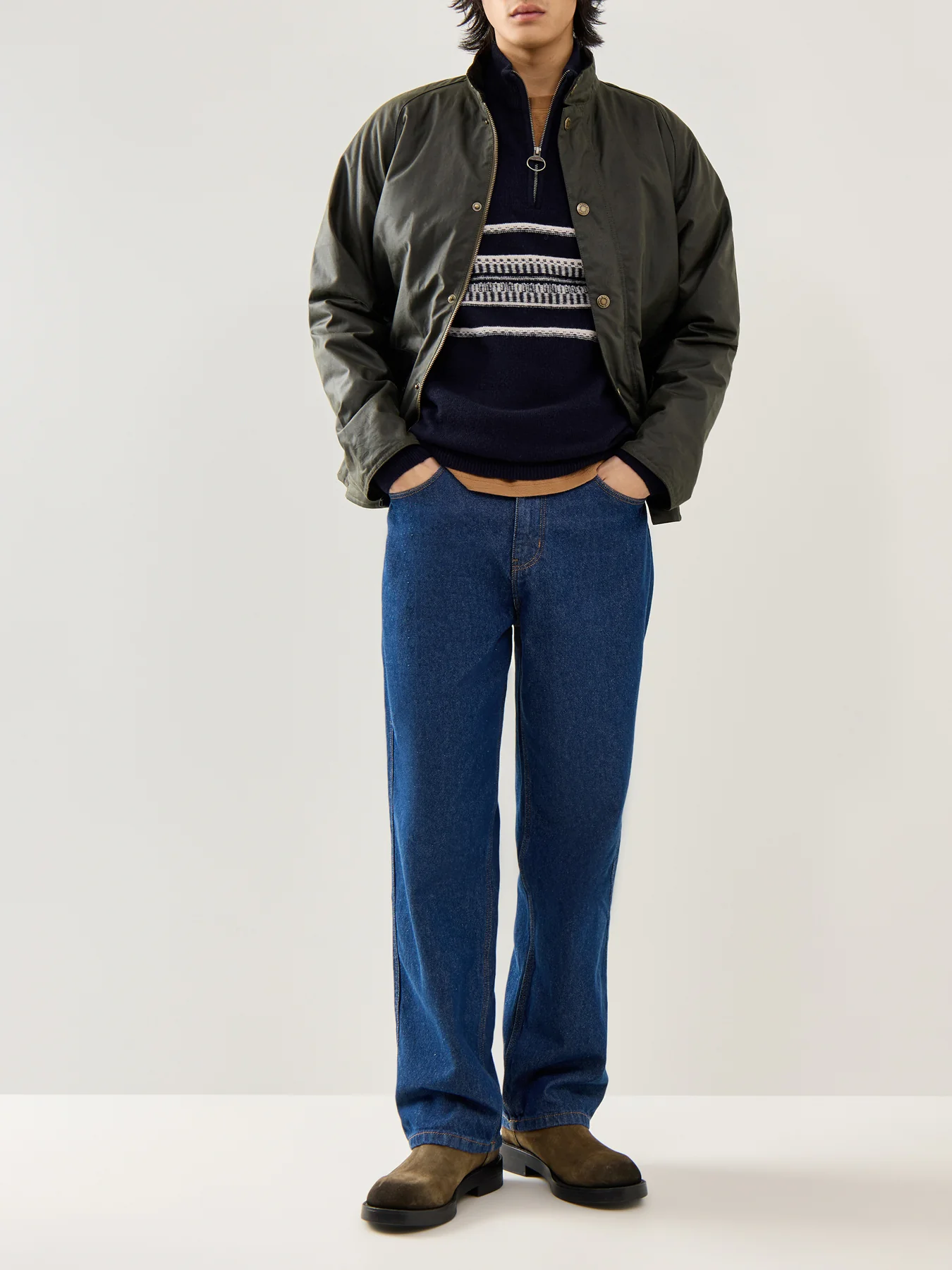 Kepwick Half Zip Jumper Navy - Image 2