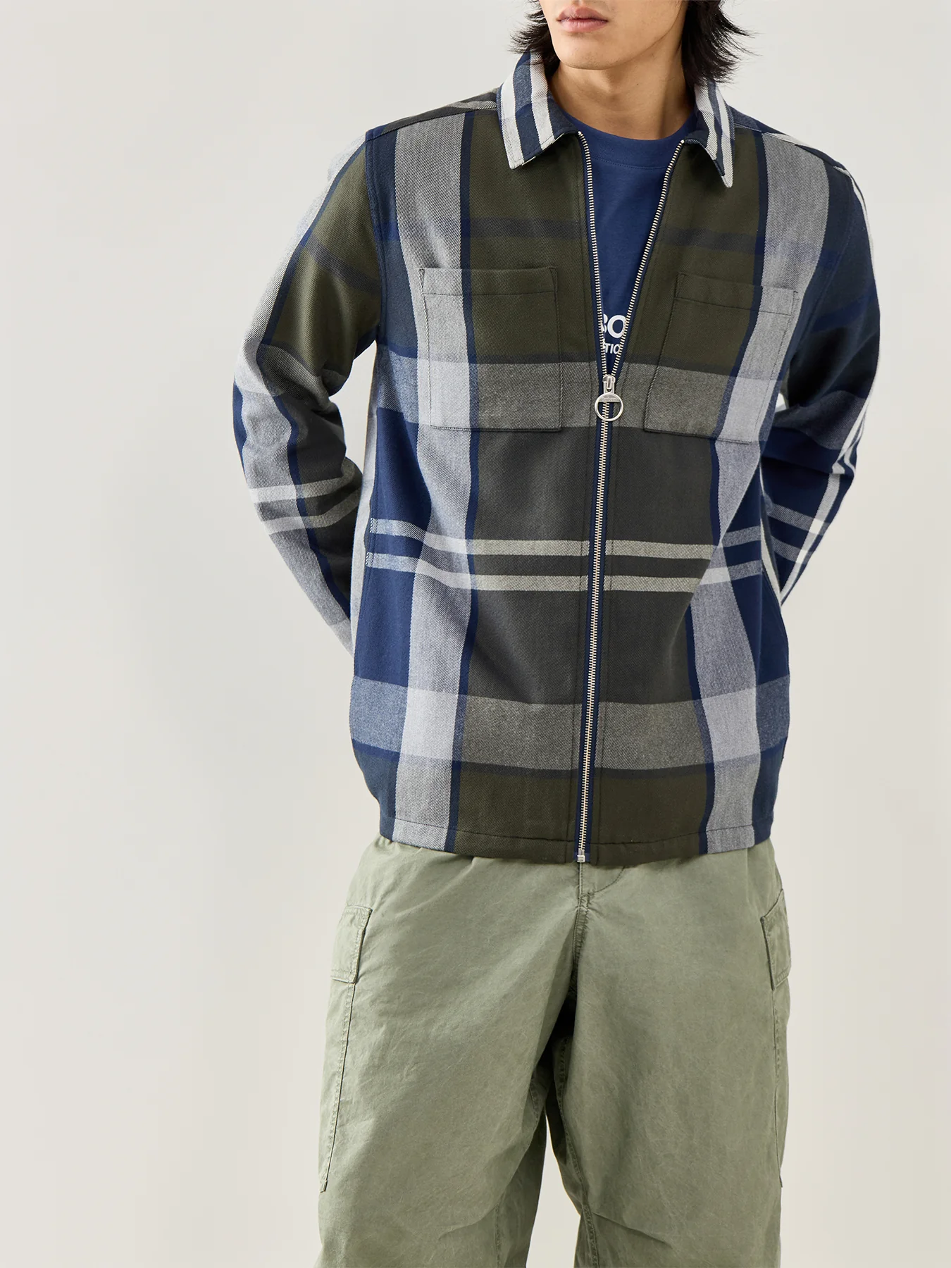 Lannich Tailored Tartan Overshirt Multi - Image 4