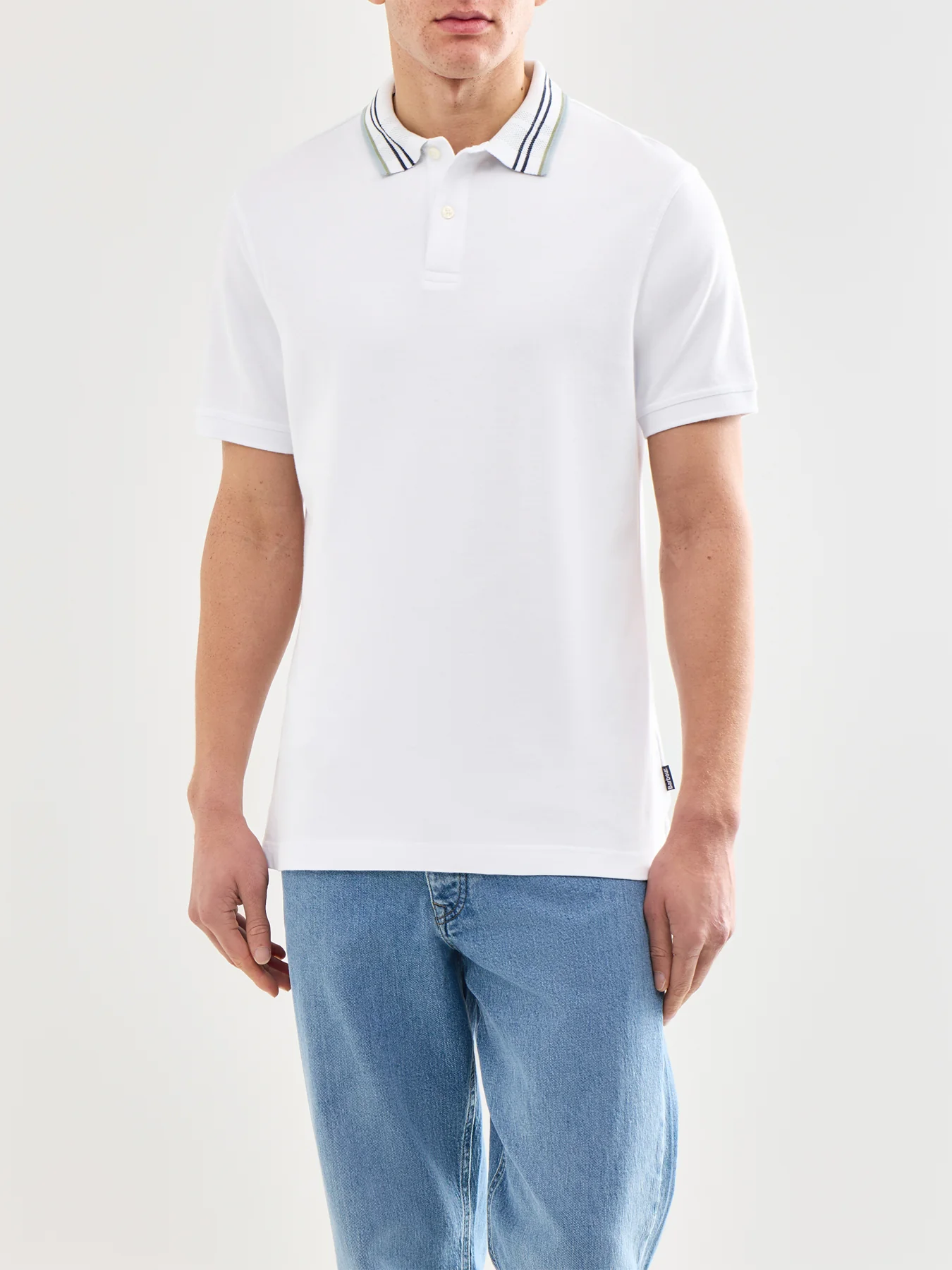 Notter Tailored Fit Polo Shirt White - Image 4