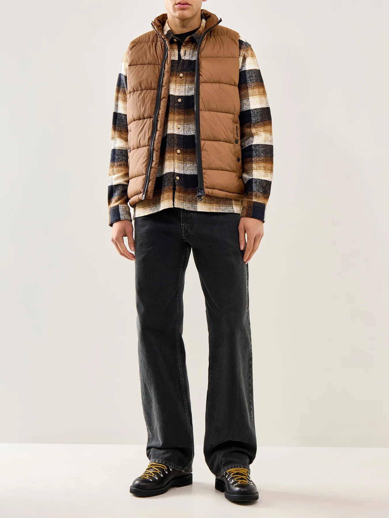 Offshore Quilted Gilet Brown - Image 2