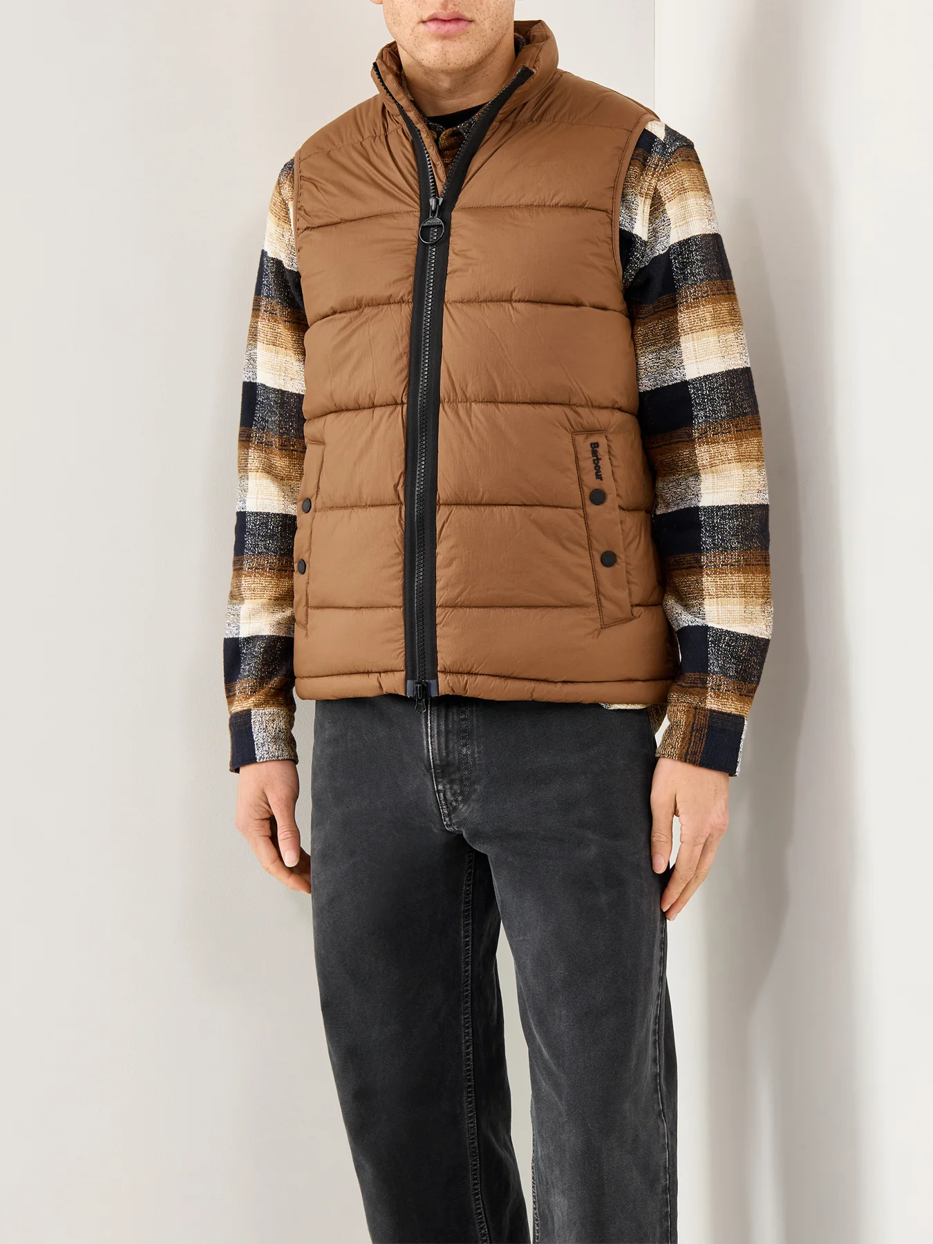 Offshore Quilted Gilet Brown - Image 4