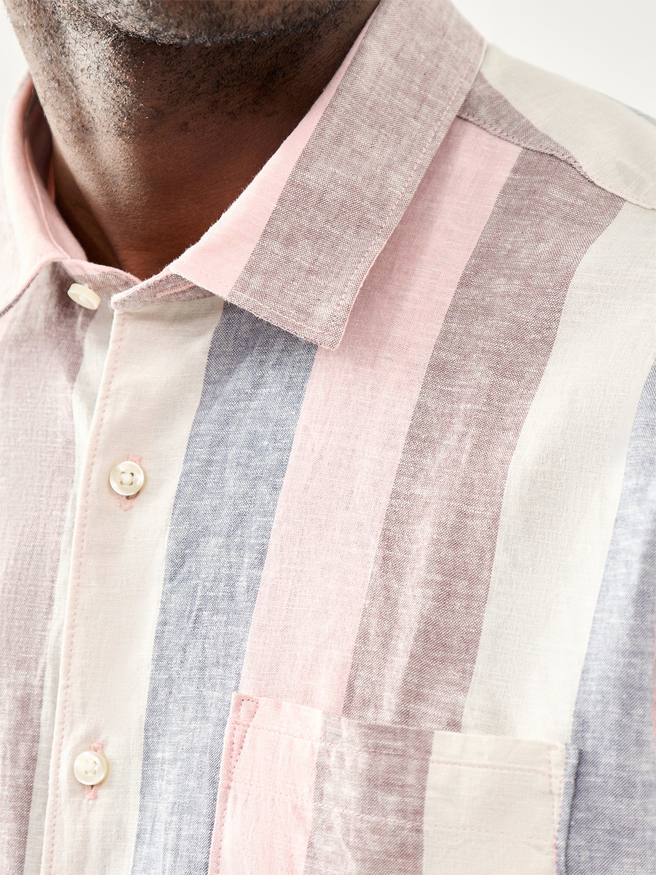 Portwell Short Sleeve Summer Fit Shirt Pink - Image 3