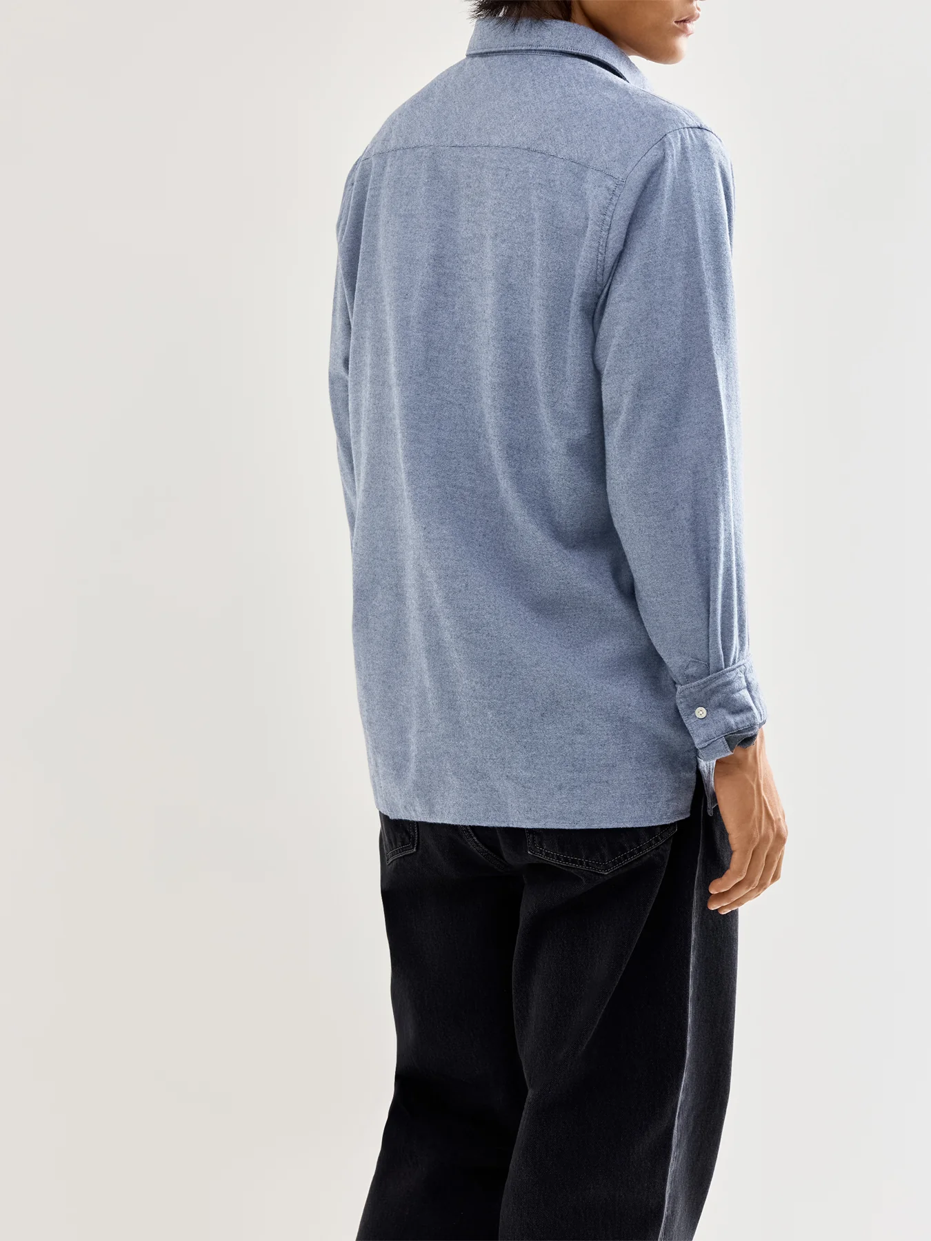 Sealane Cotton Relaxed Shirt Blue - Image 5
