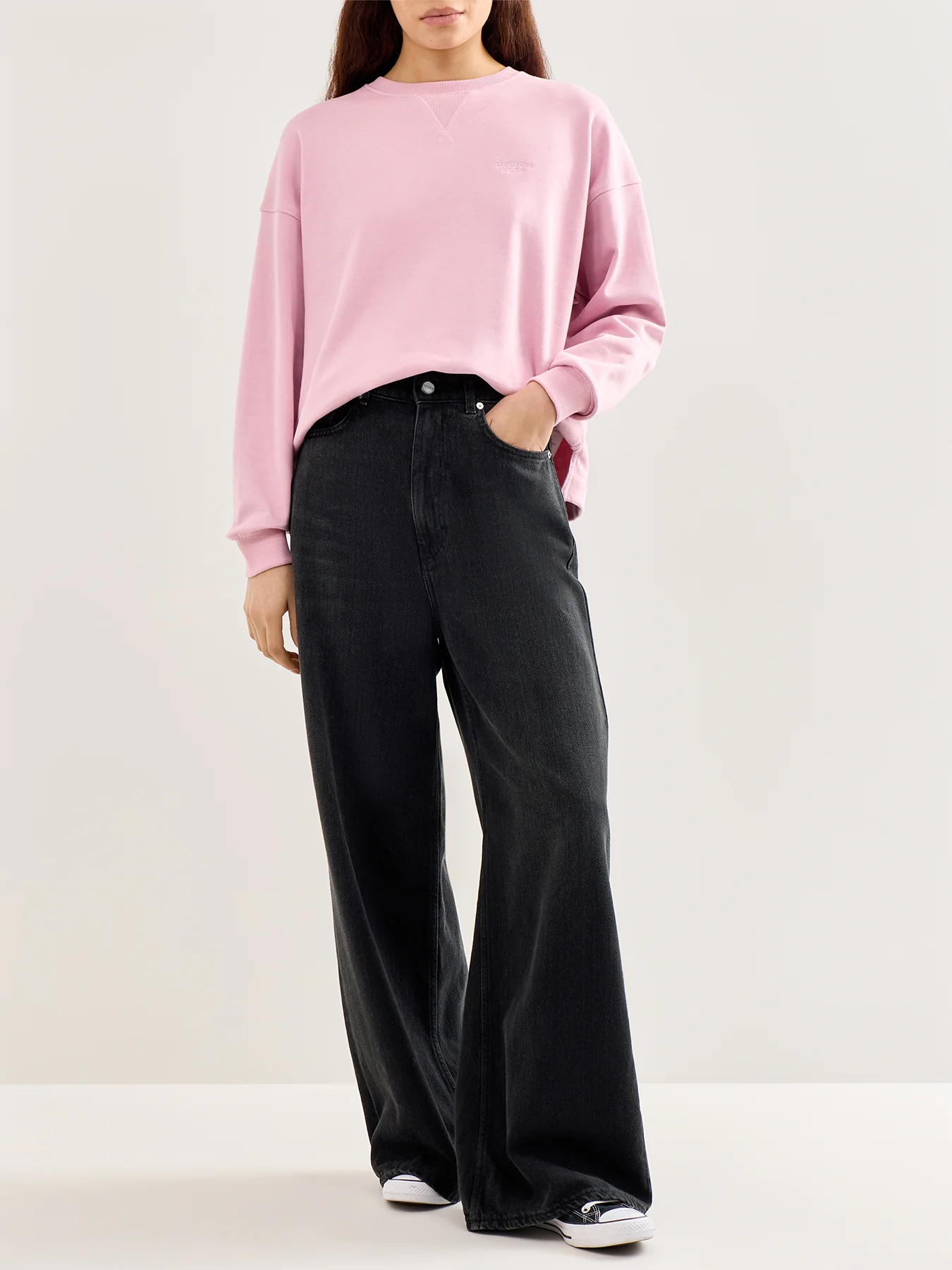 Rosie Cotton Sweatshirt Pink - Image 2