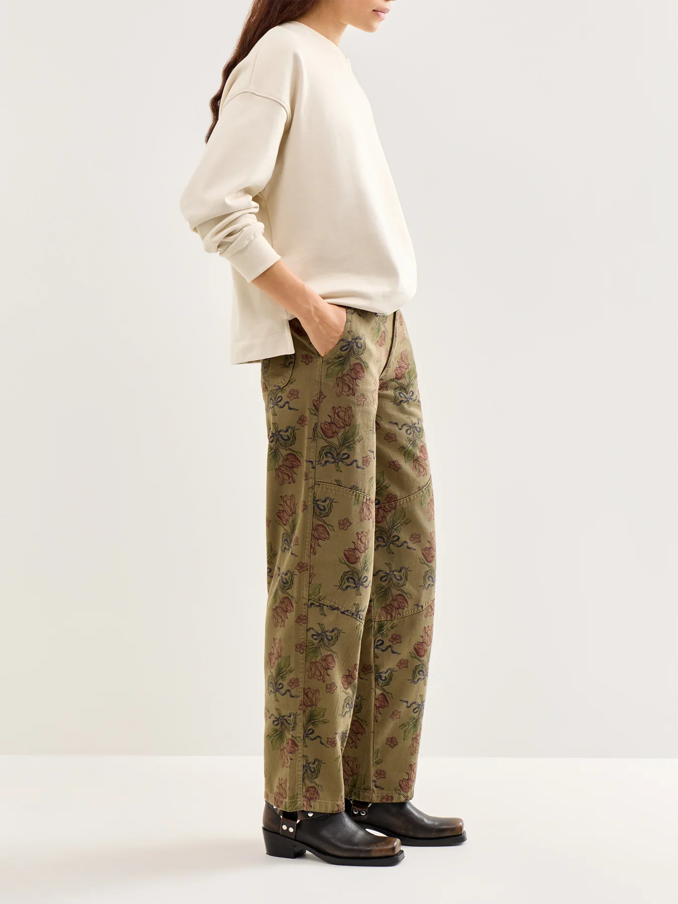 Rosie Sweatshirt Cream - Image 2