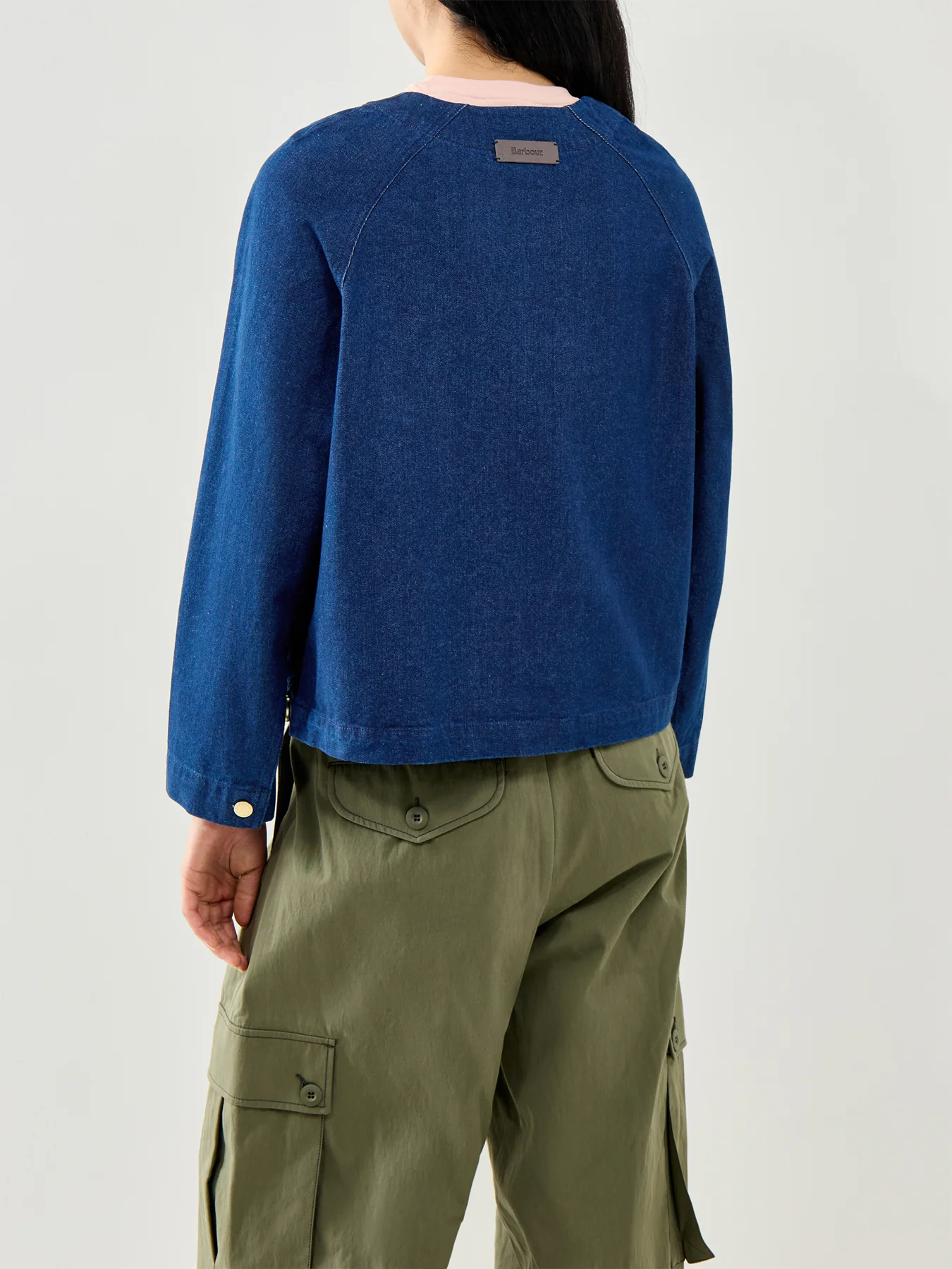 Saima Denim Overshirt Blue - Image 5