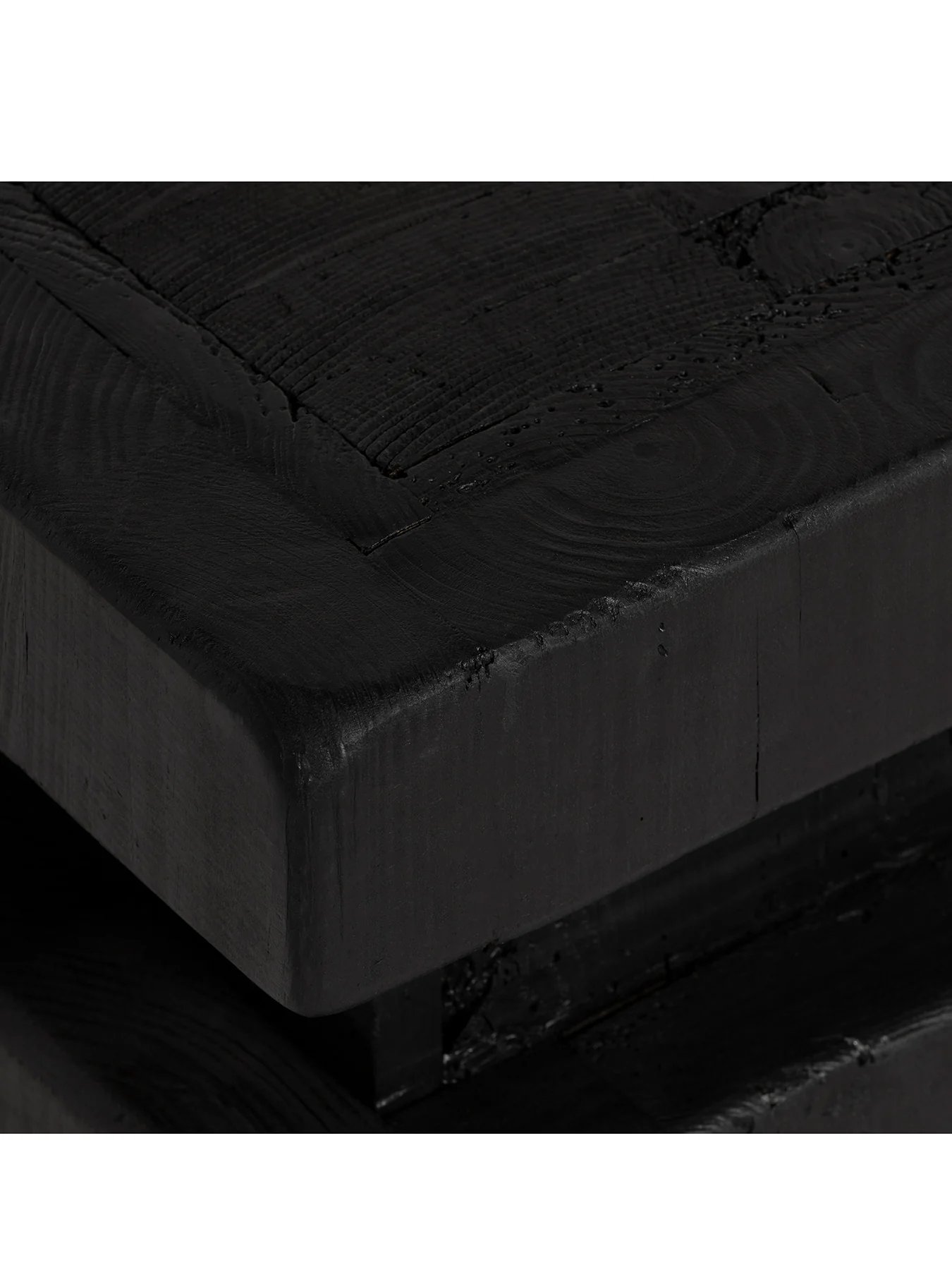 Wicken Recycled Pine Black Stool - Image 3