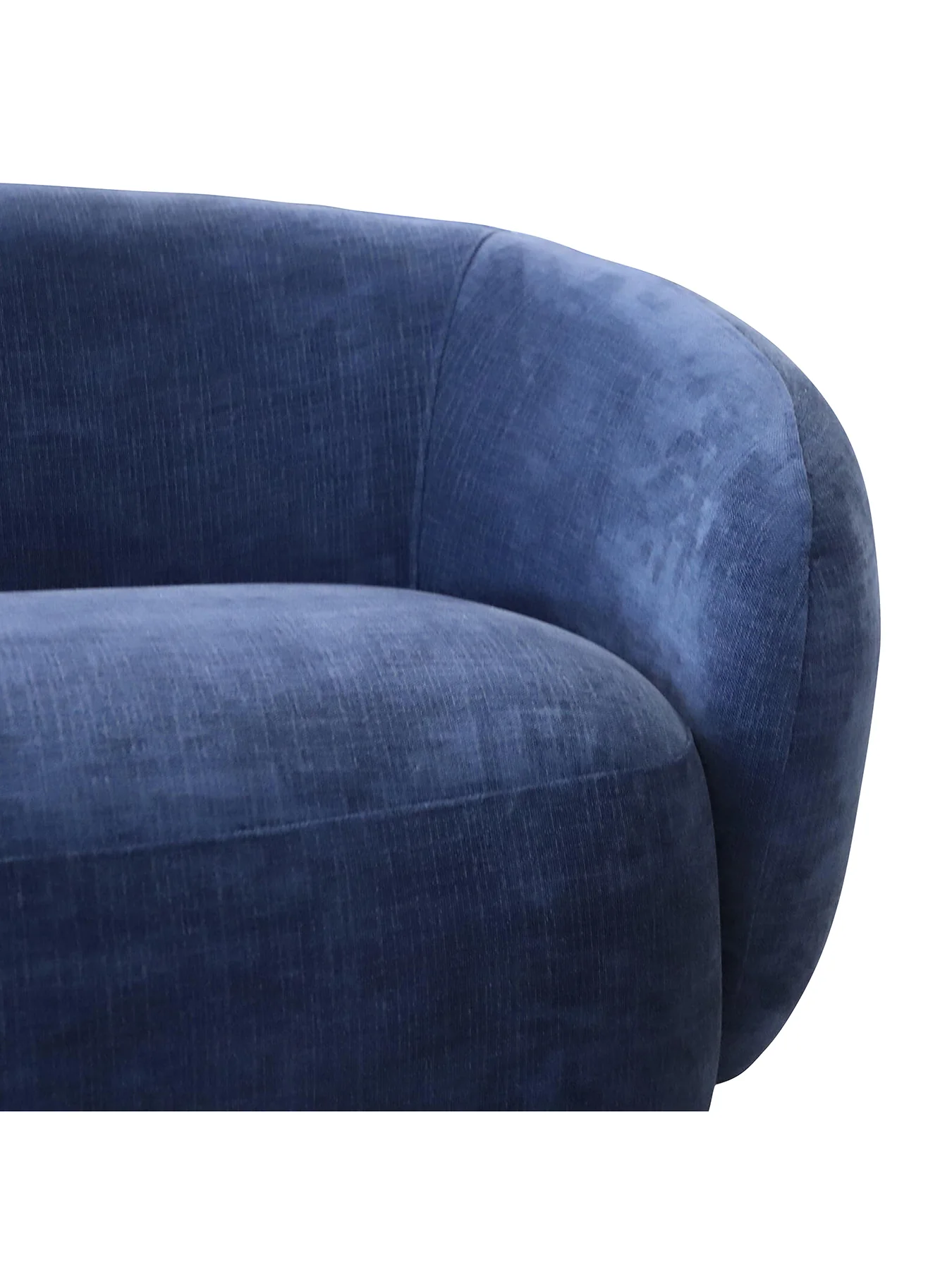 Arles Fabric Sofa Blue - Image 3