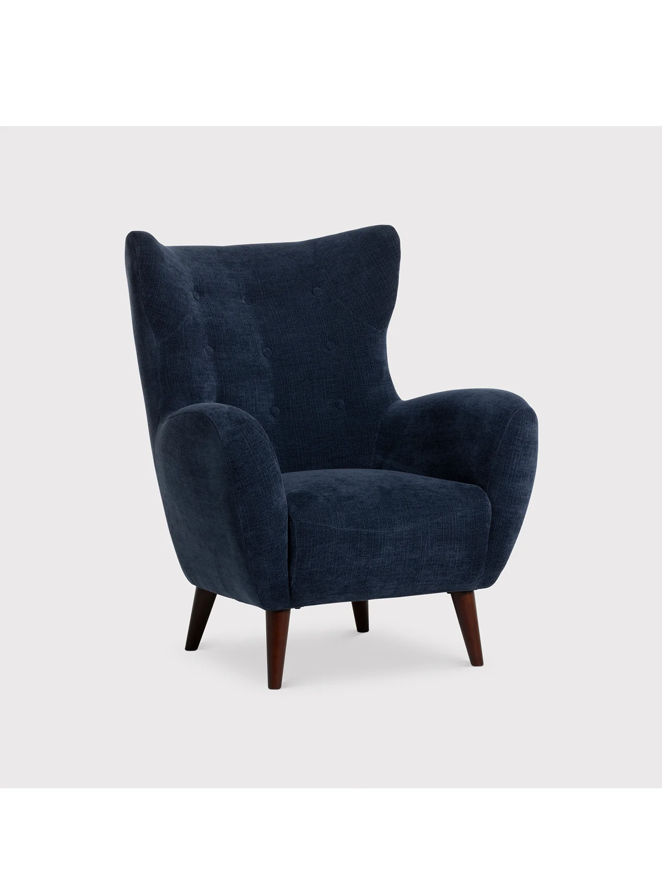 Lucian Blue Fabric Armchair - Image 4