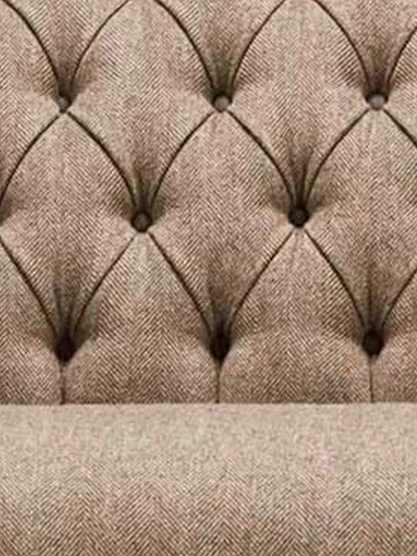 Arbroath Brown Fabric 3 Seater Sofa - Image 2