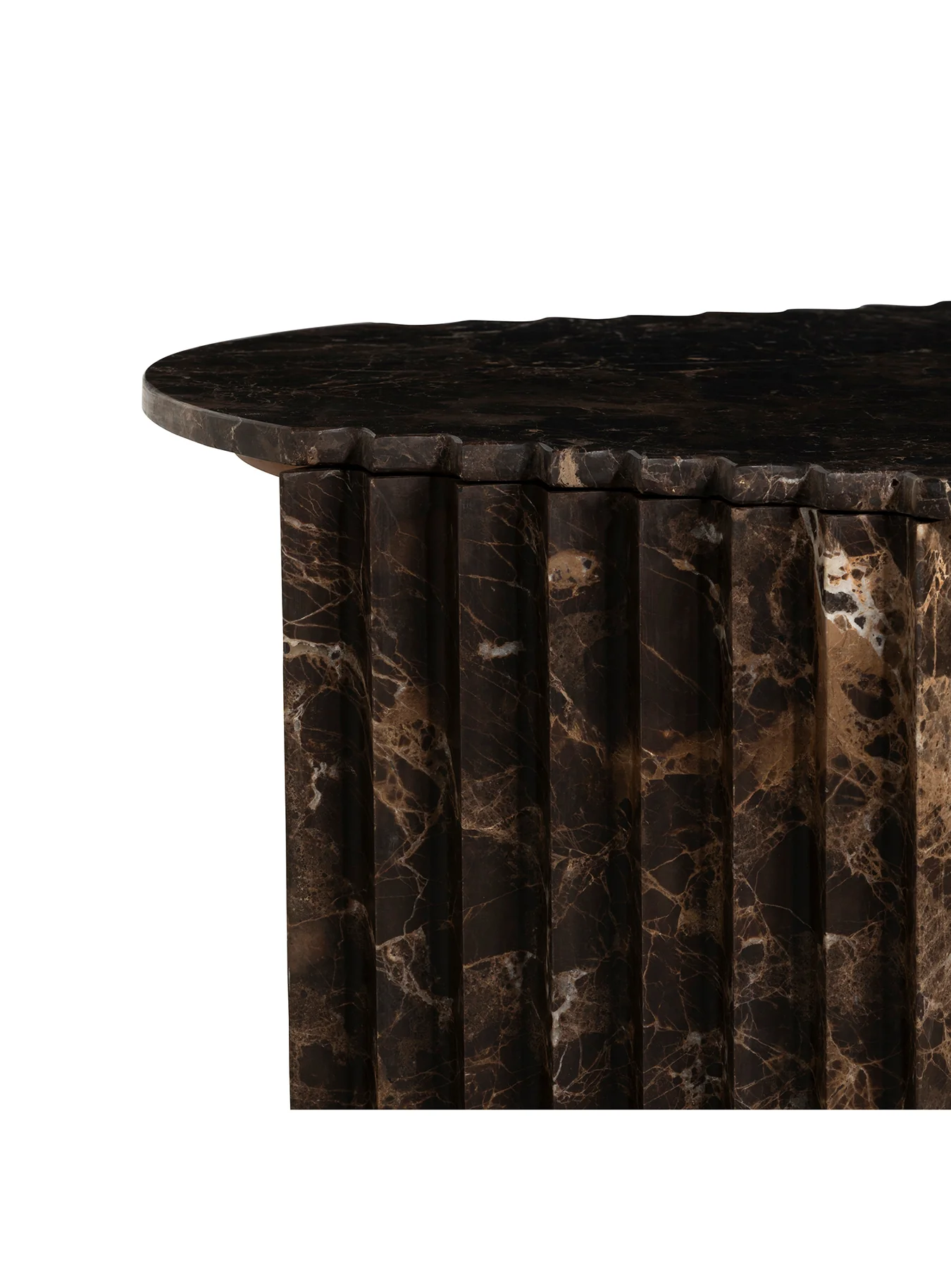 Bruni Brown Marble Coffee Table - Image 2