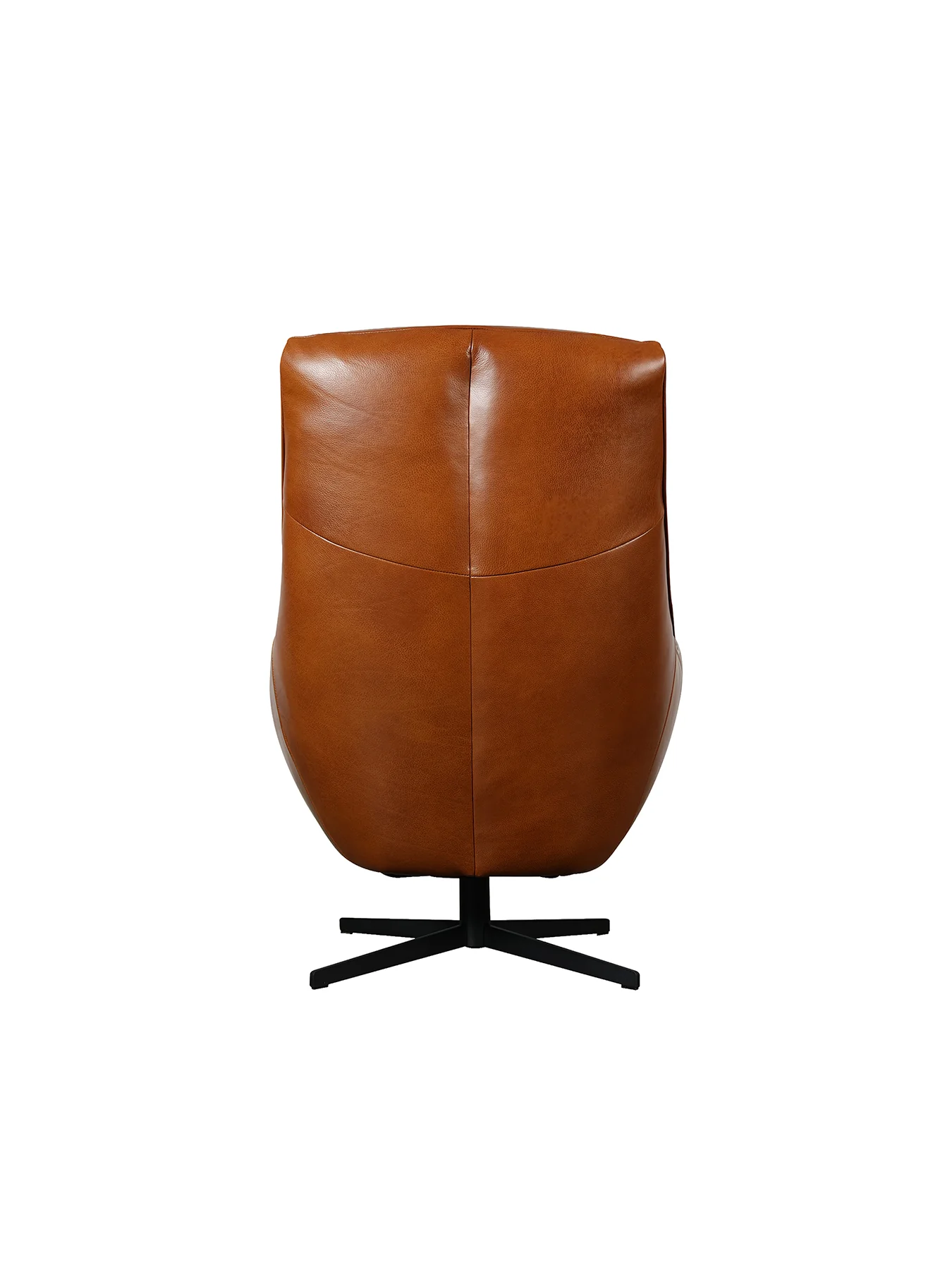 Grantham Brown Leather Swivel Chair - Image 3