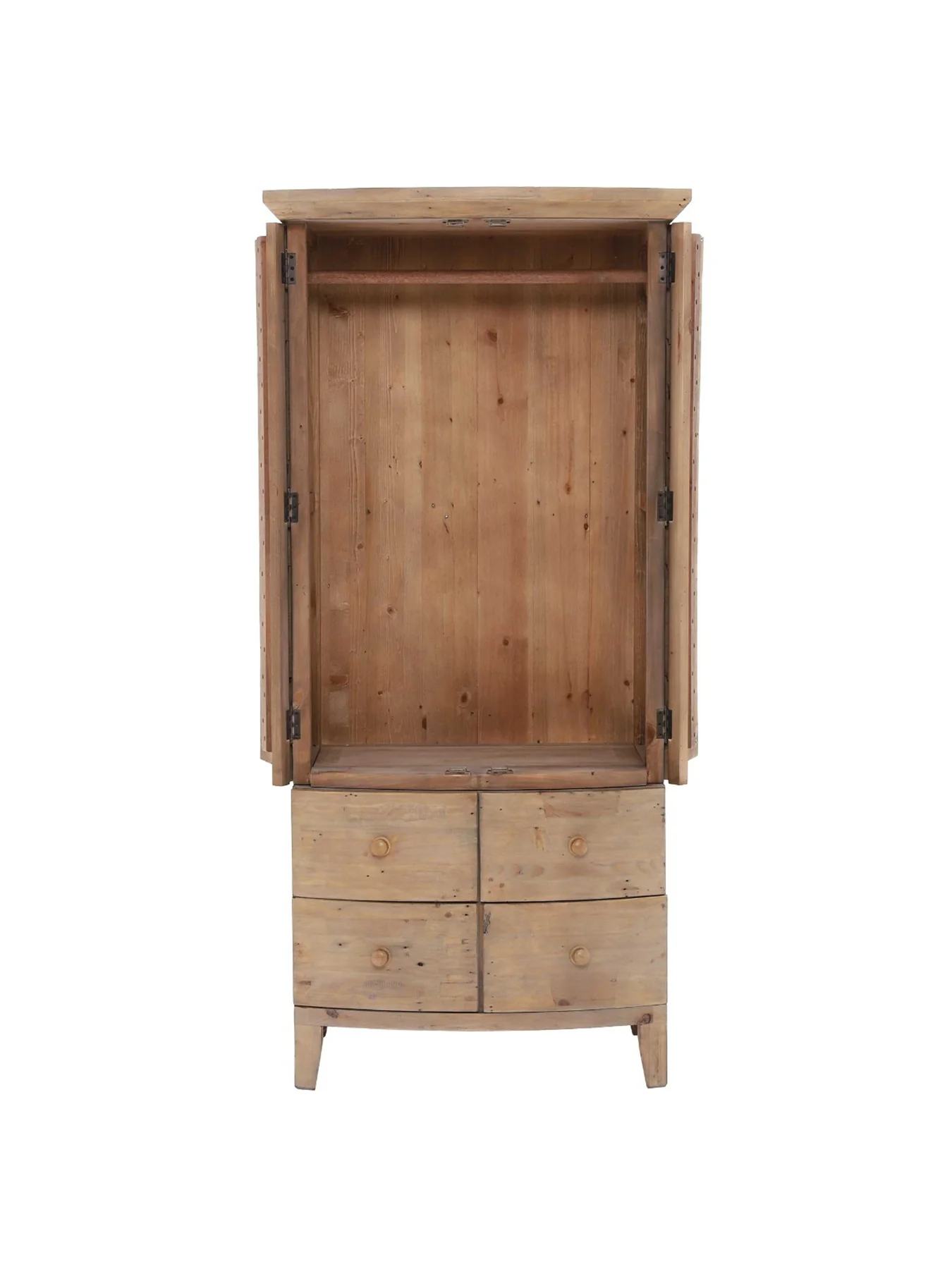 Lewes Small Wardrobe Brown - Image 3