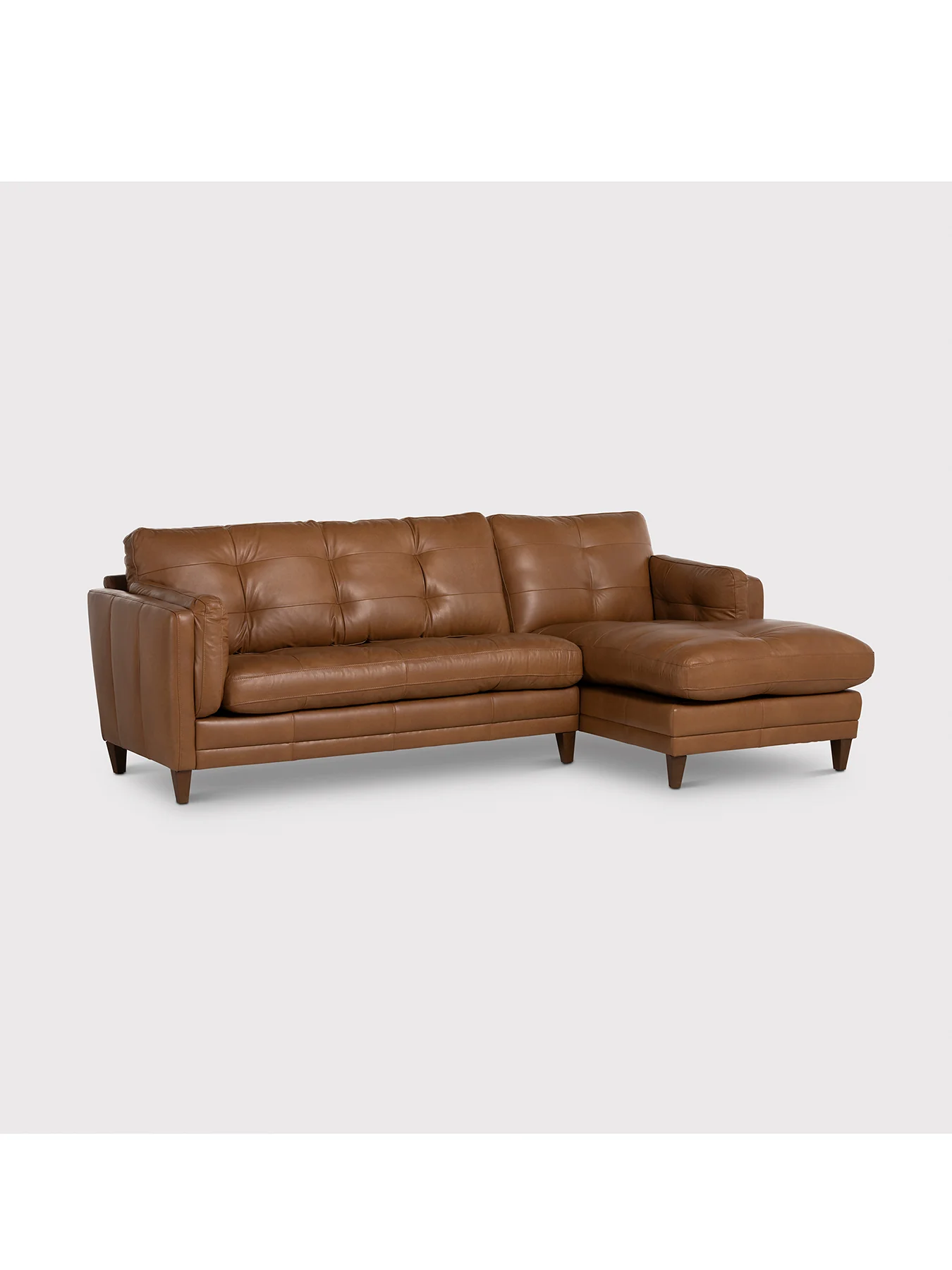 Lindisfarne Leather Chaise Sofa - Image 2