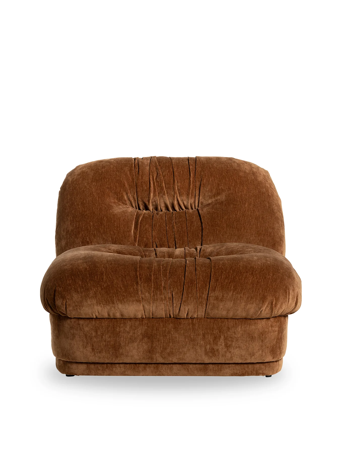 Nicolo Brown Fabric Armchair