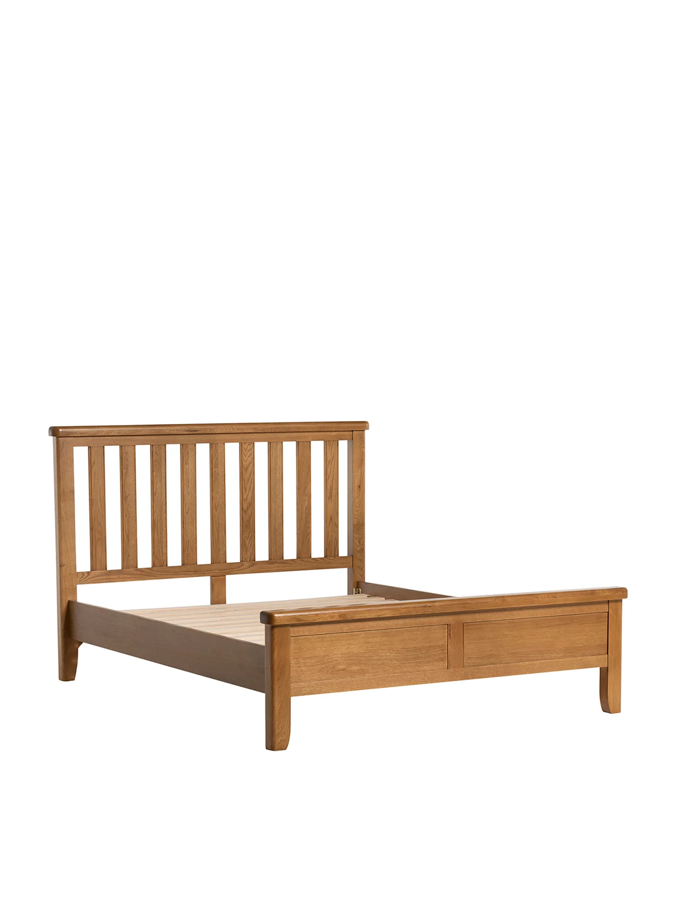 Raithwaite Solid Oak Super King Bed Frame Brown - Image 4