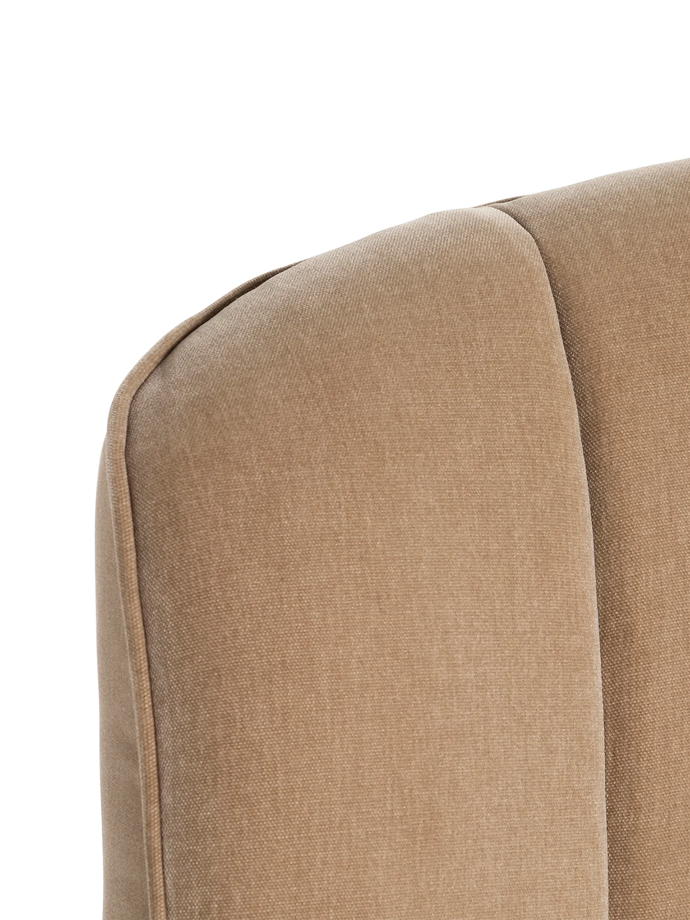 Reyes Light Brown Fabric Double Bed Frame - Image 4