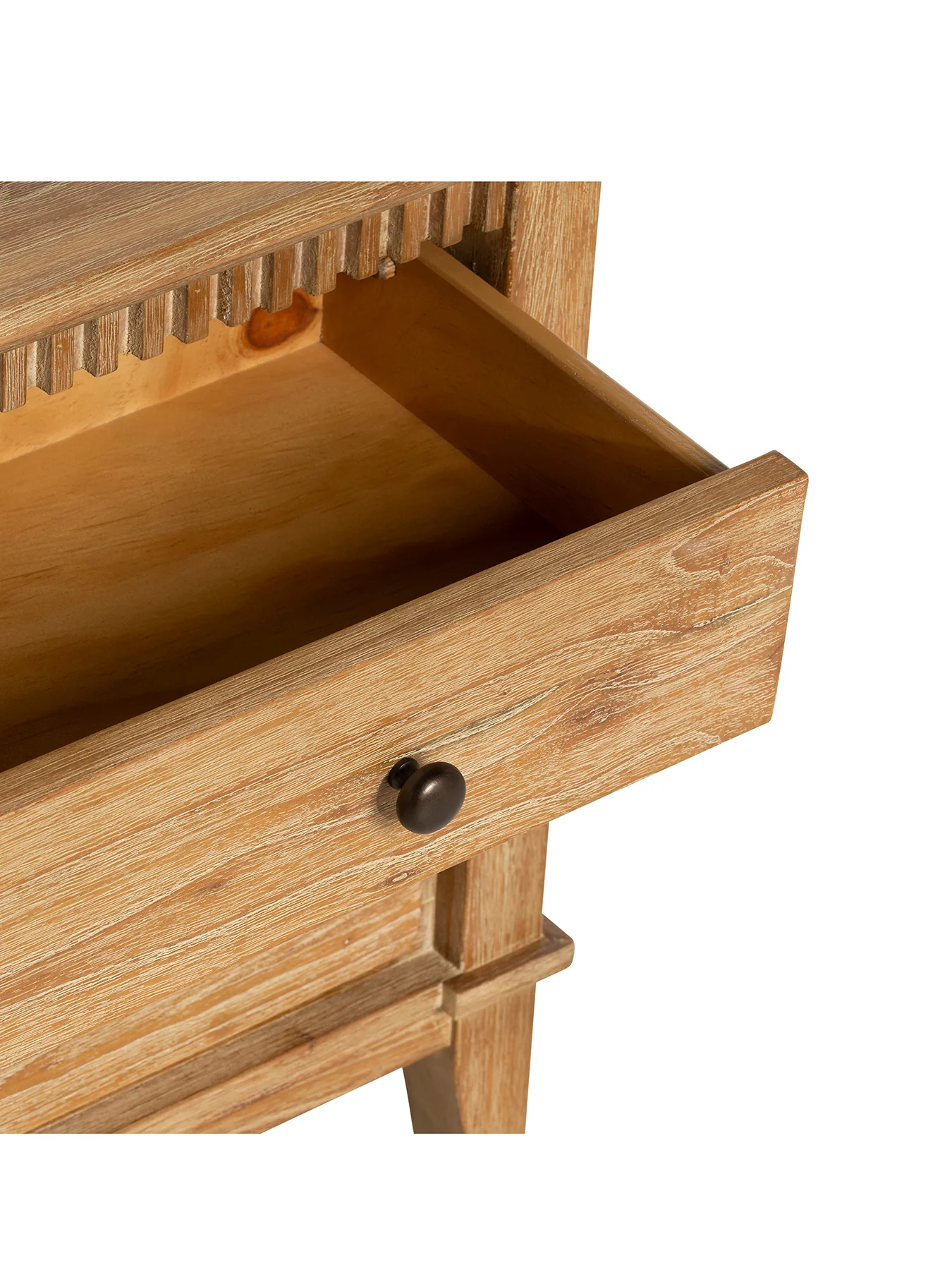 Selene Mindi Wood Bedside Cabinet - Image 4