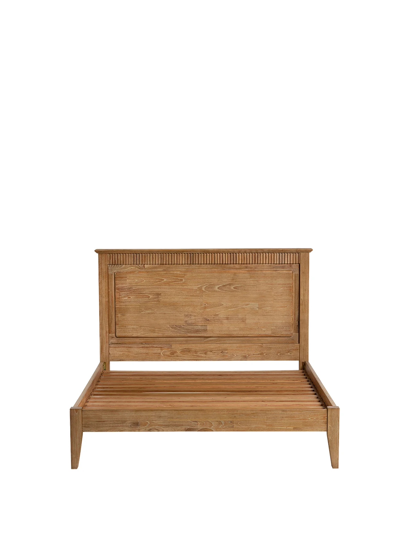 Selene Mindi Wood Double Bed Frame Brown - Image 2