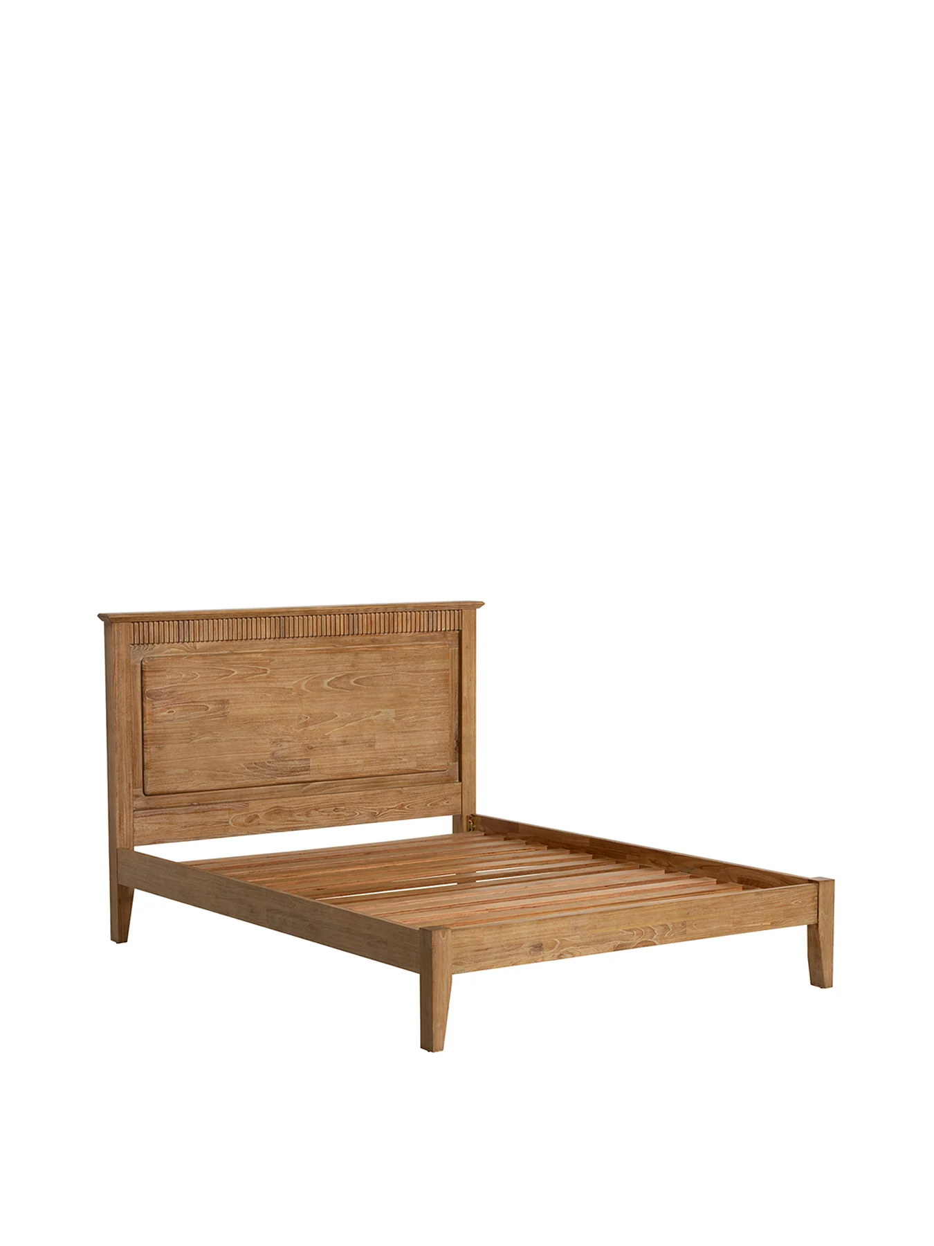Selene Mindi Wood Double Bed Frame Brown - Image 3