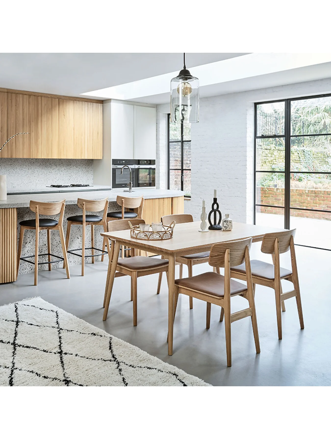 Tatum Oak Dining Chair with PU Seat - Image 2