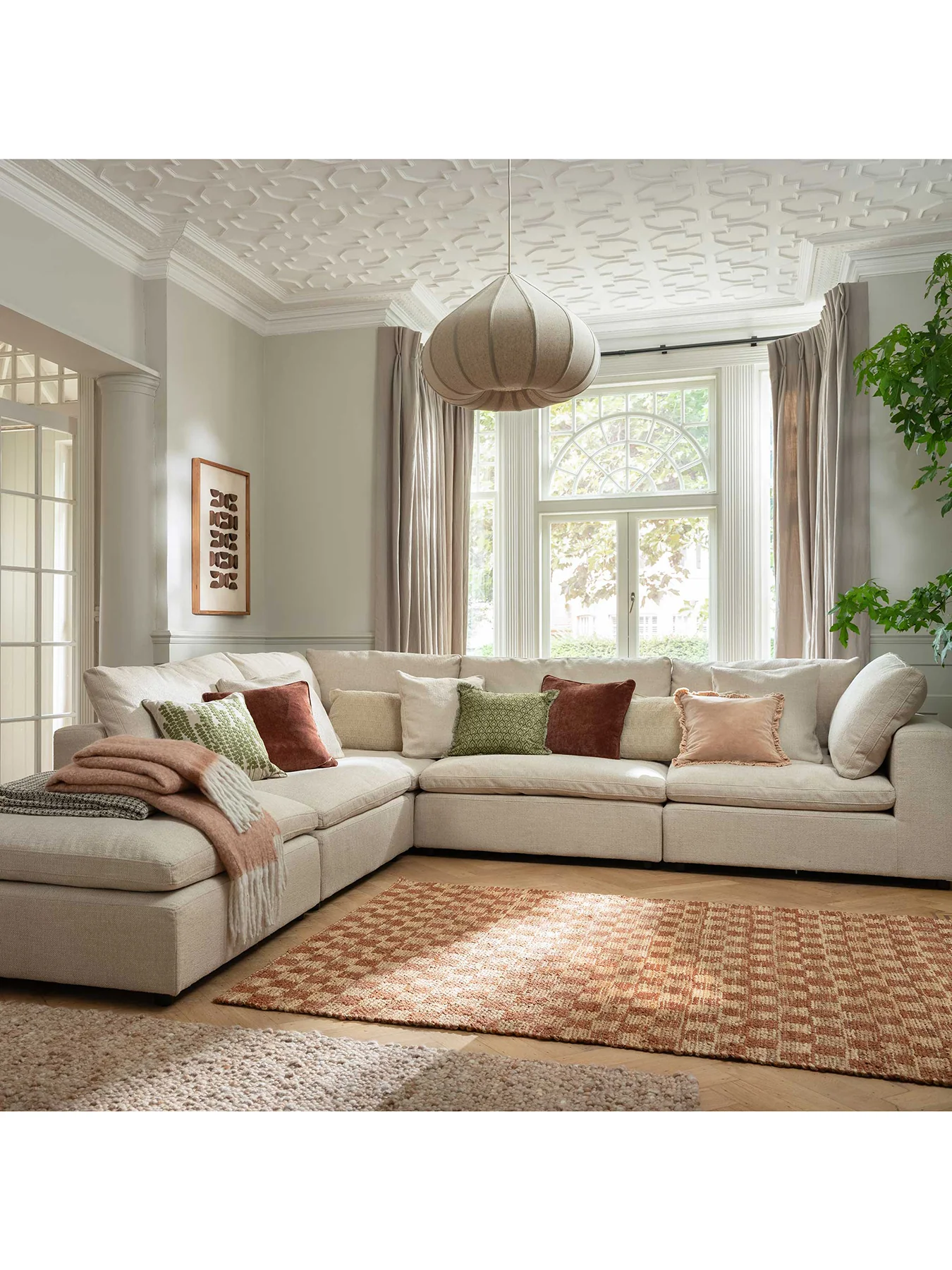 Solace Modular Corner Sofa Cream - Image 2