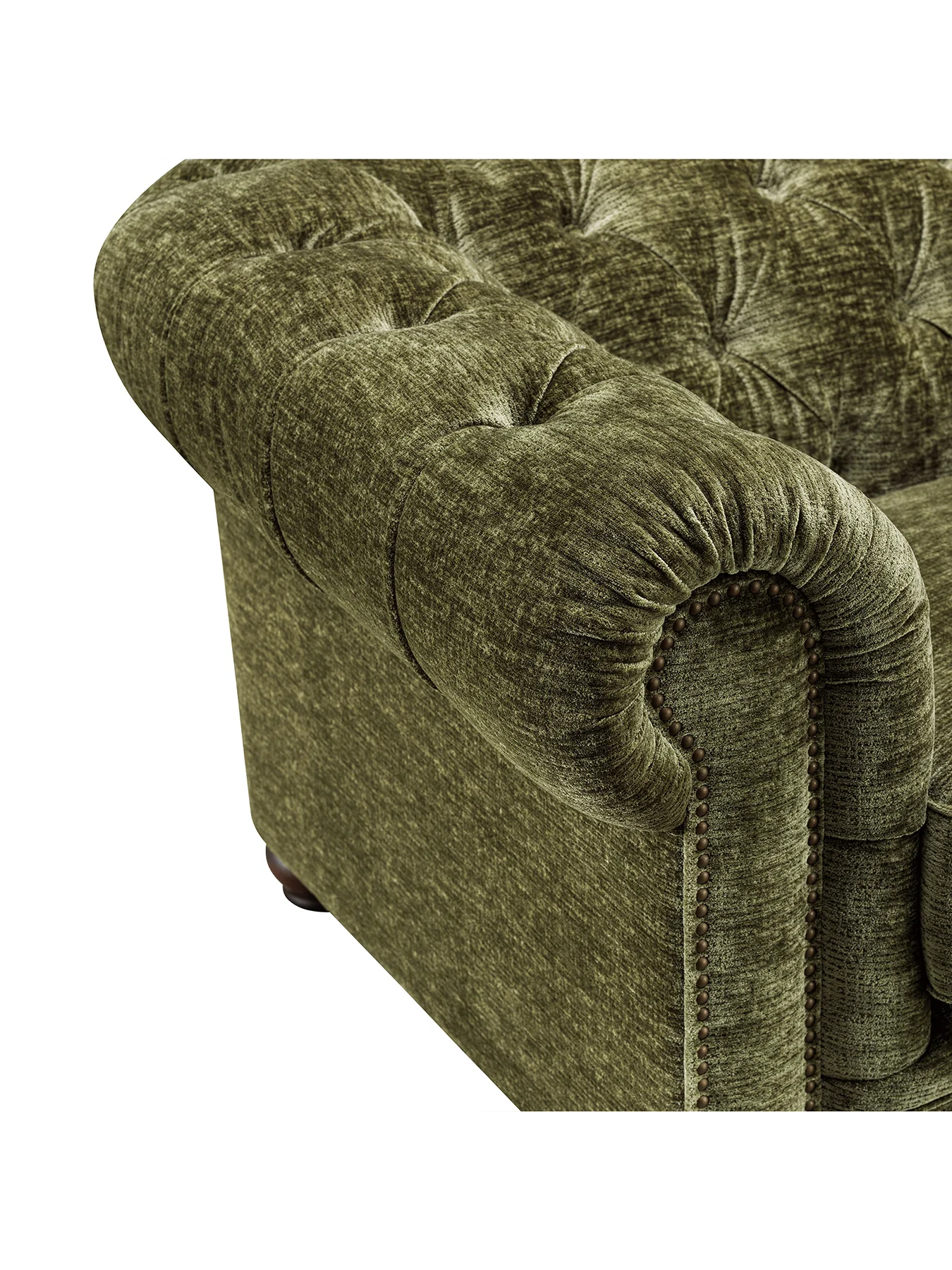 Everett 3 Seater Sofa Green - Image 3