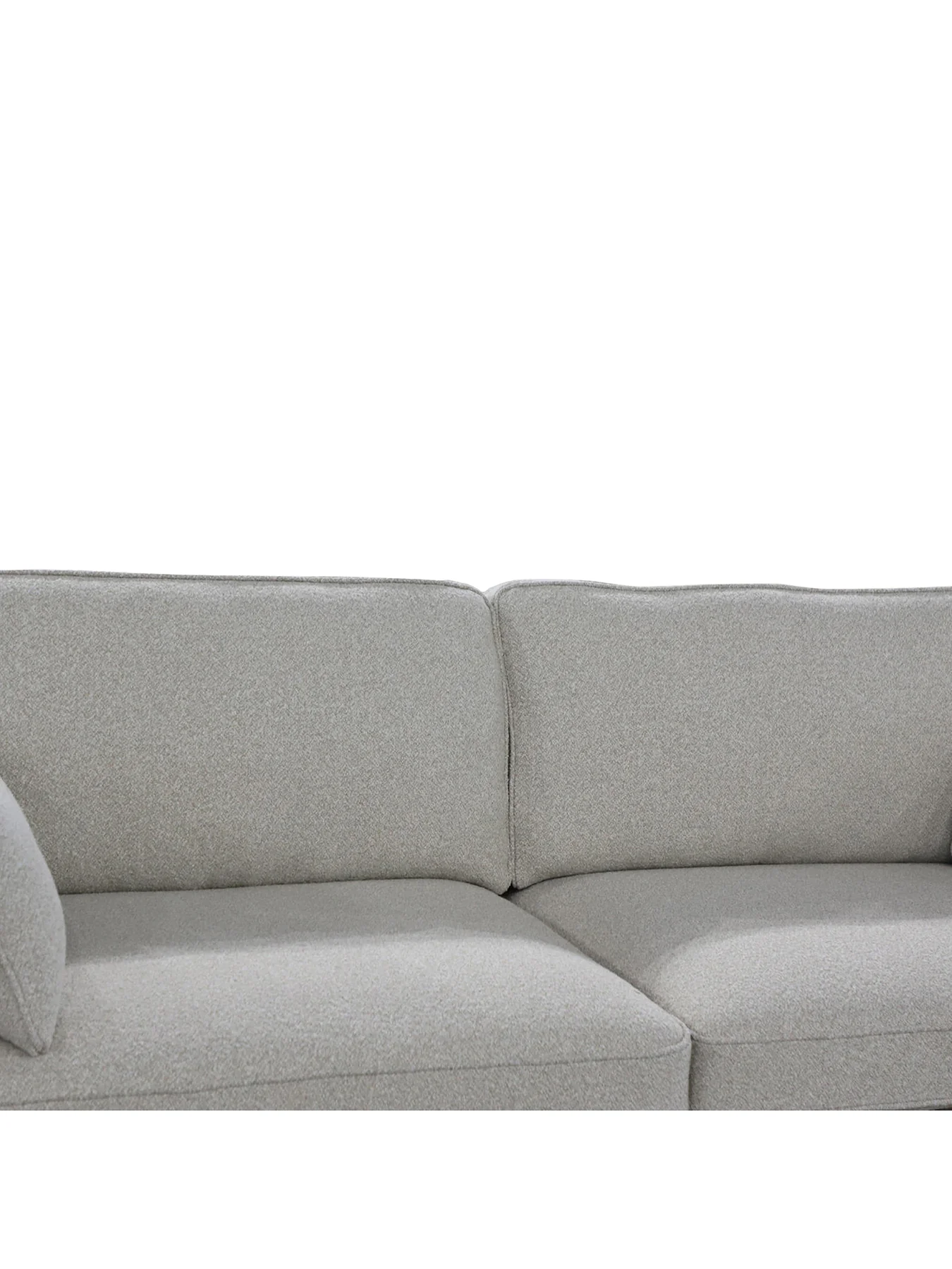 Juneau Grey Fabric Two and a Half Seater Sofa - Image 3