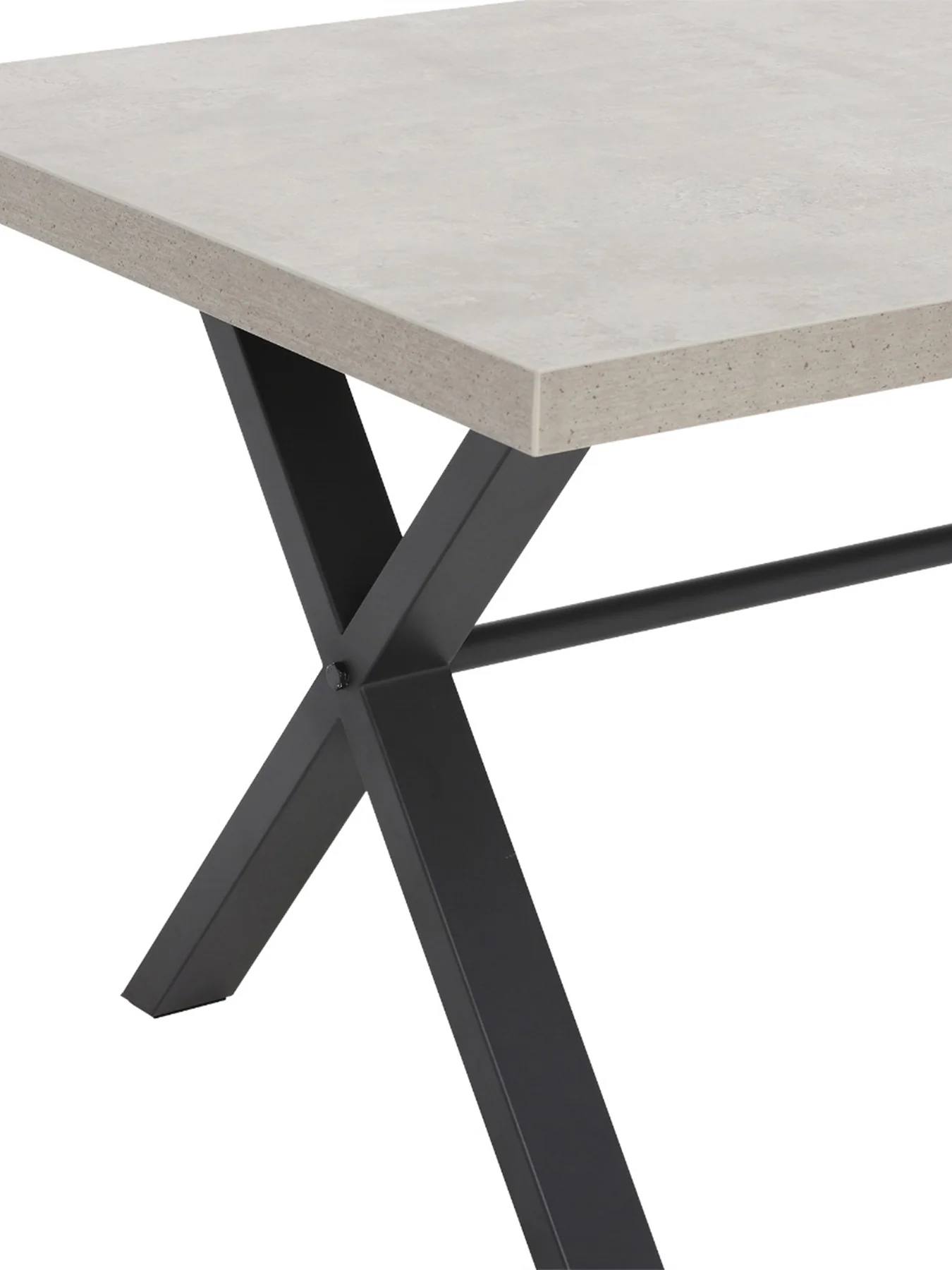 Kalmer Concrete Effect 160cm Dining Table - Image 3