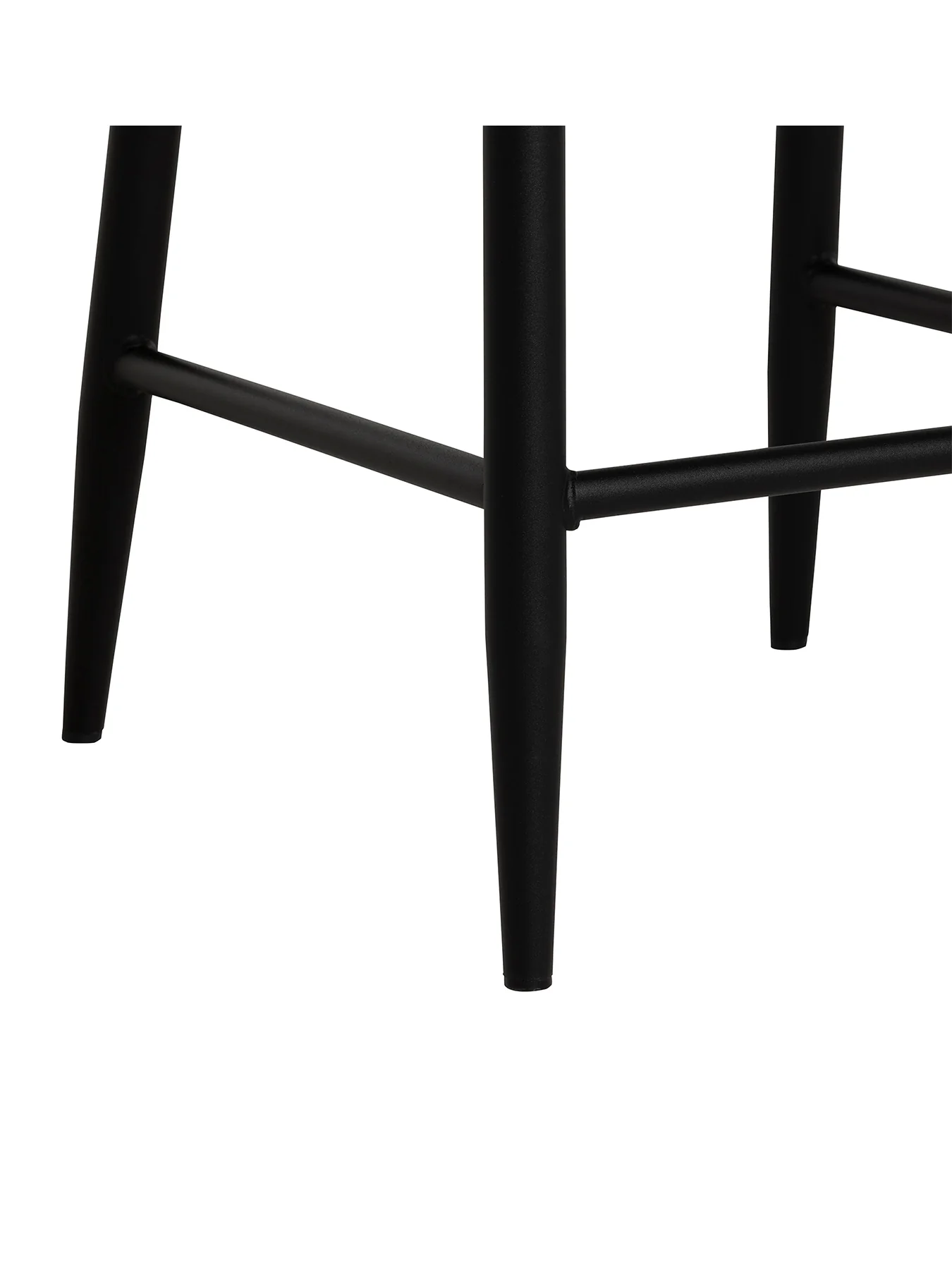 Rivington Velvet Quilted Counter Stool Grey - Image 4