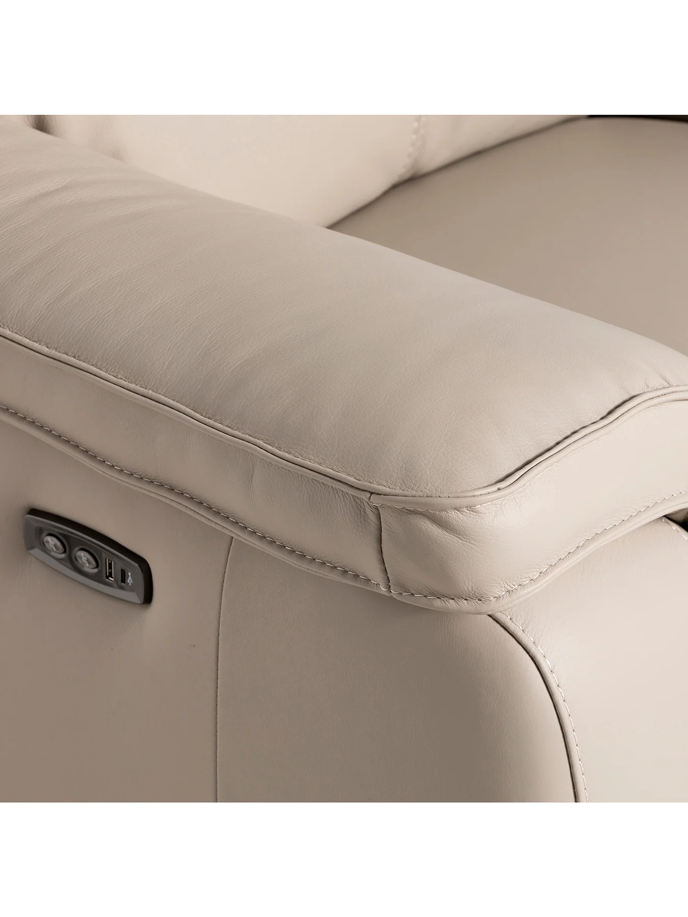 Arno Power Recliner Armchair Neutral - Image 4