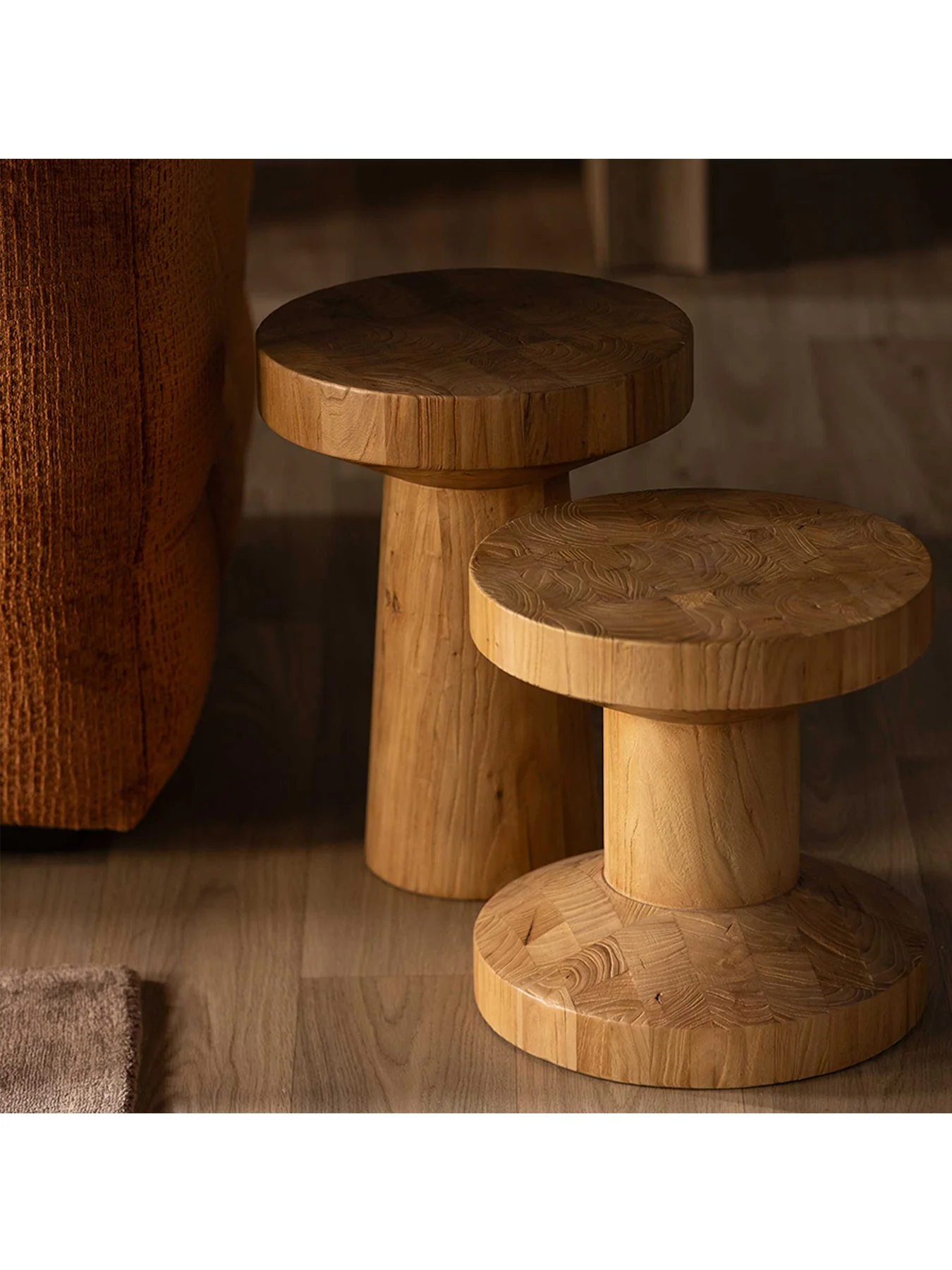 Carver Wood Coffee Table 45cm - Image 2