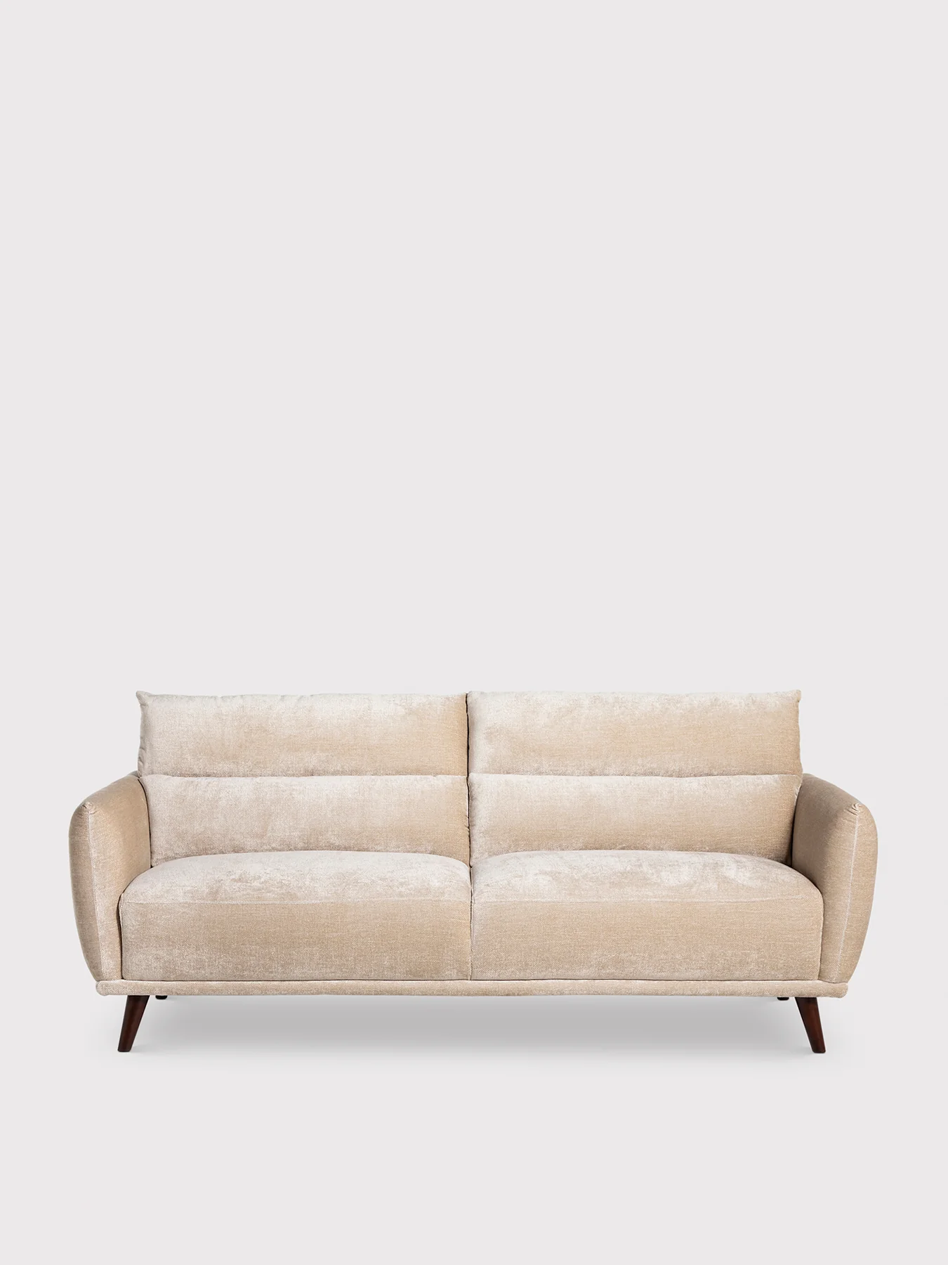 Mallory Neutral Fabric 2.5 Seater Sofa - Image 2
