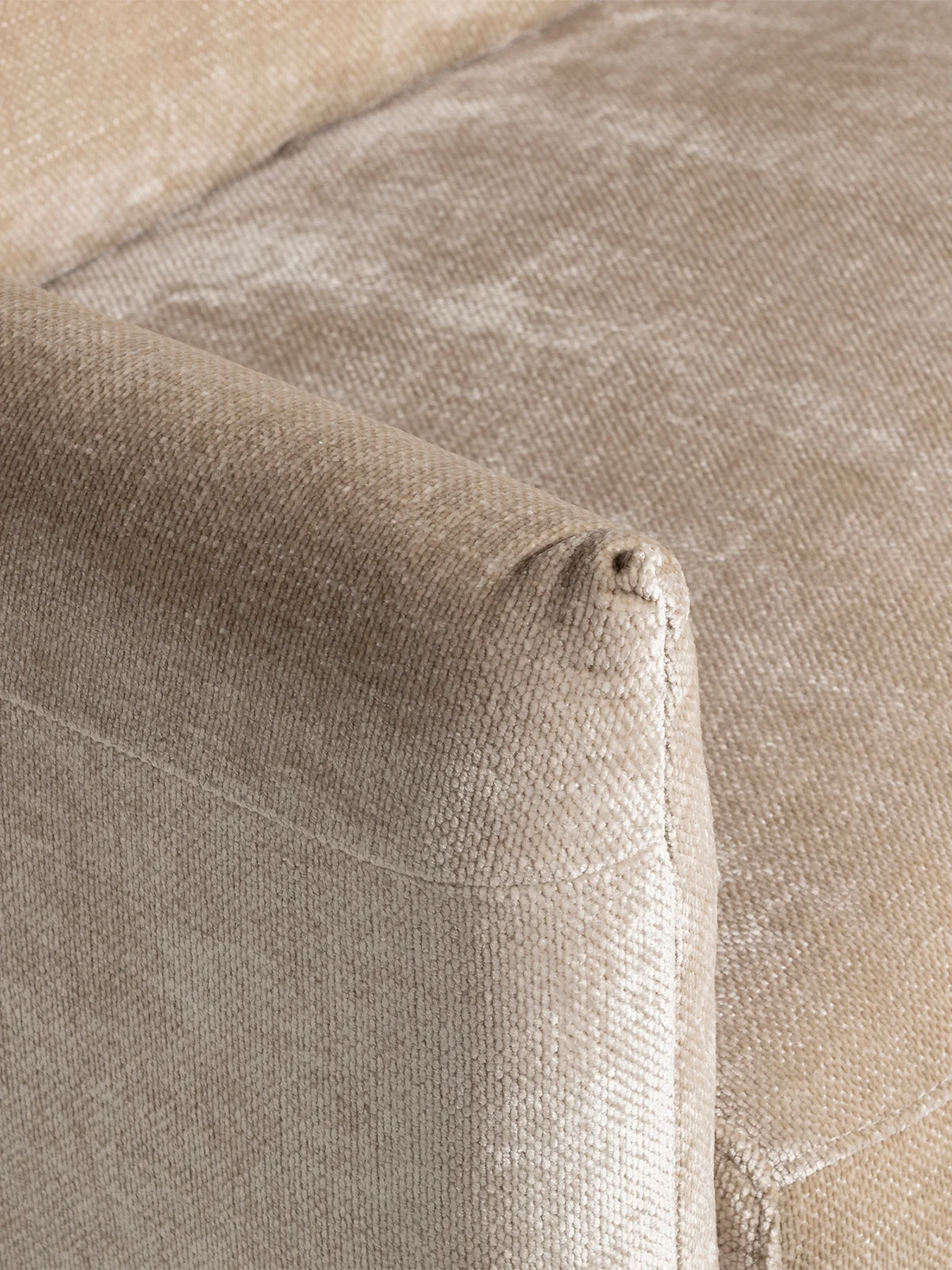 Mallory Neutral Fabric 2.5 Seater Sofa - Image 4