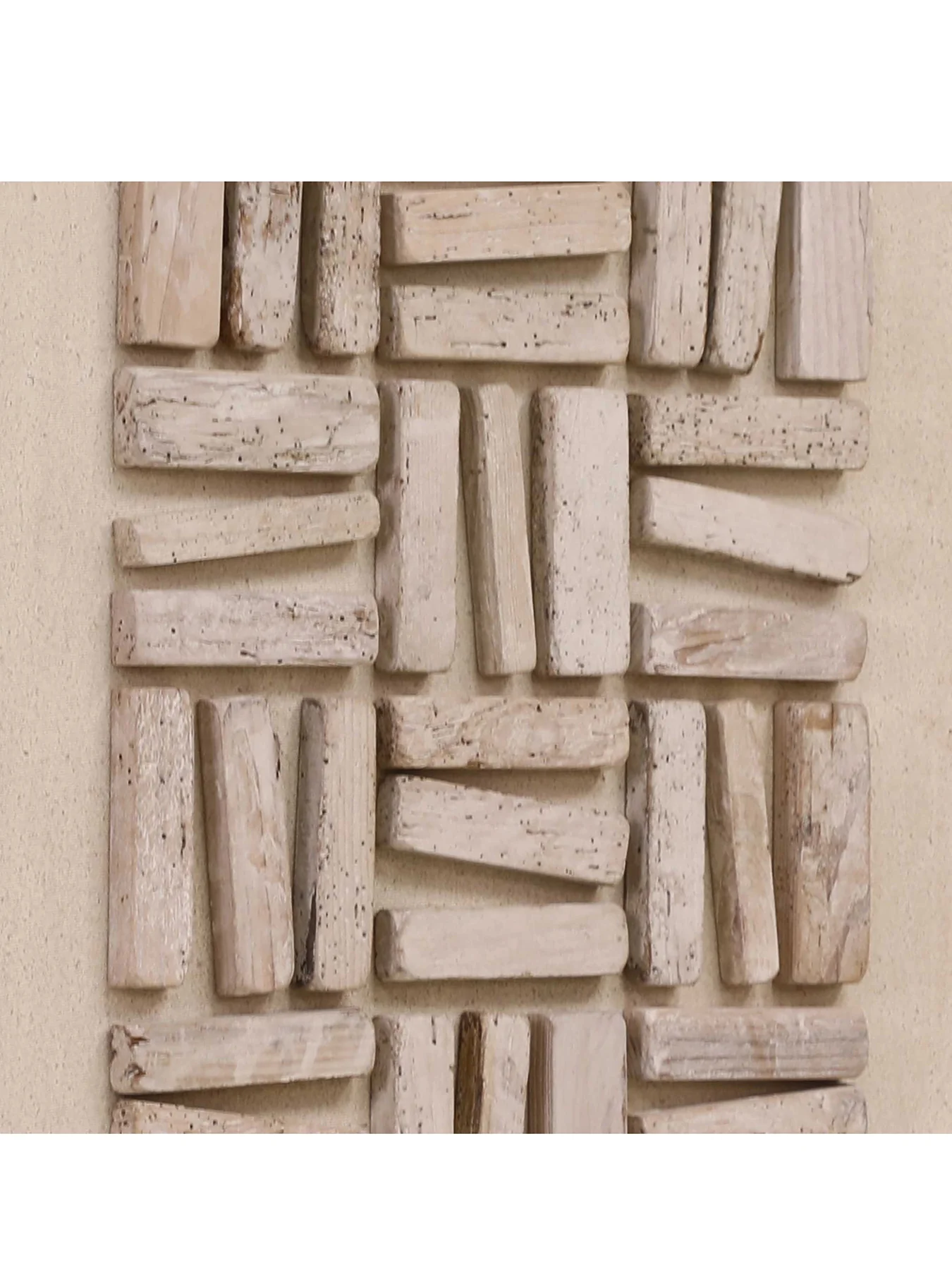 Natural Grid Patterned Wall Art - Image 2