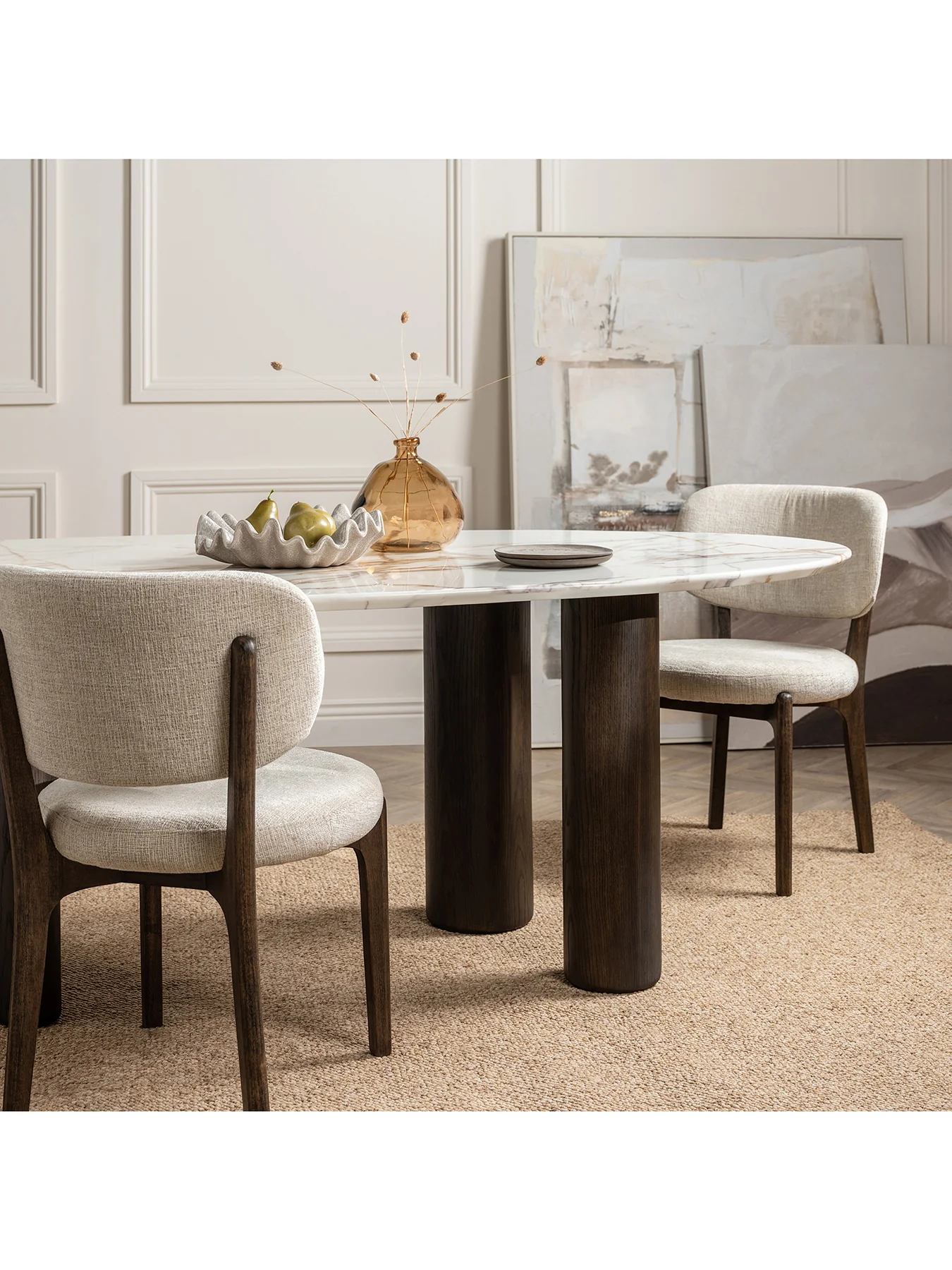 Nord Dark Wooden Dining Chair - Image 2
