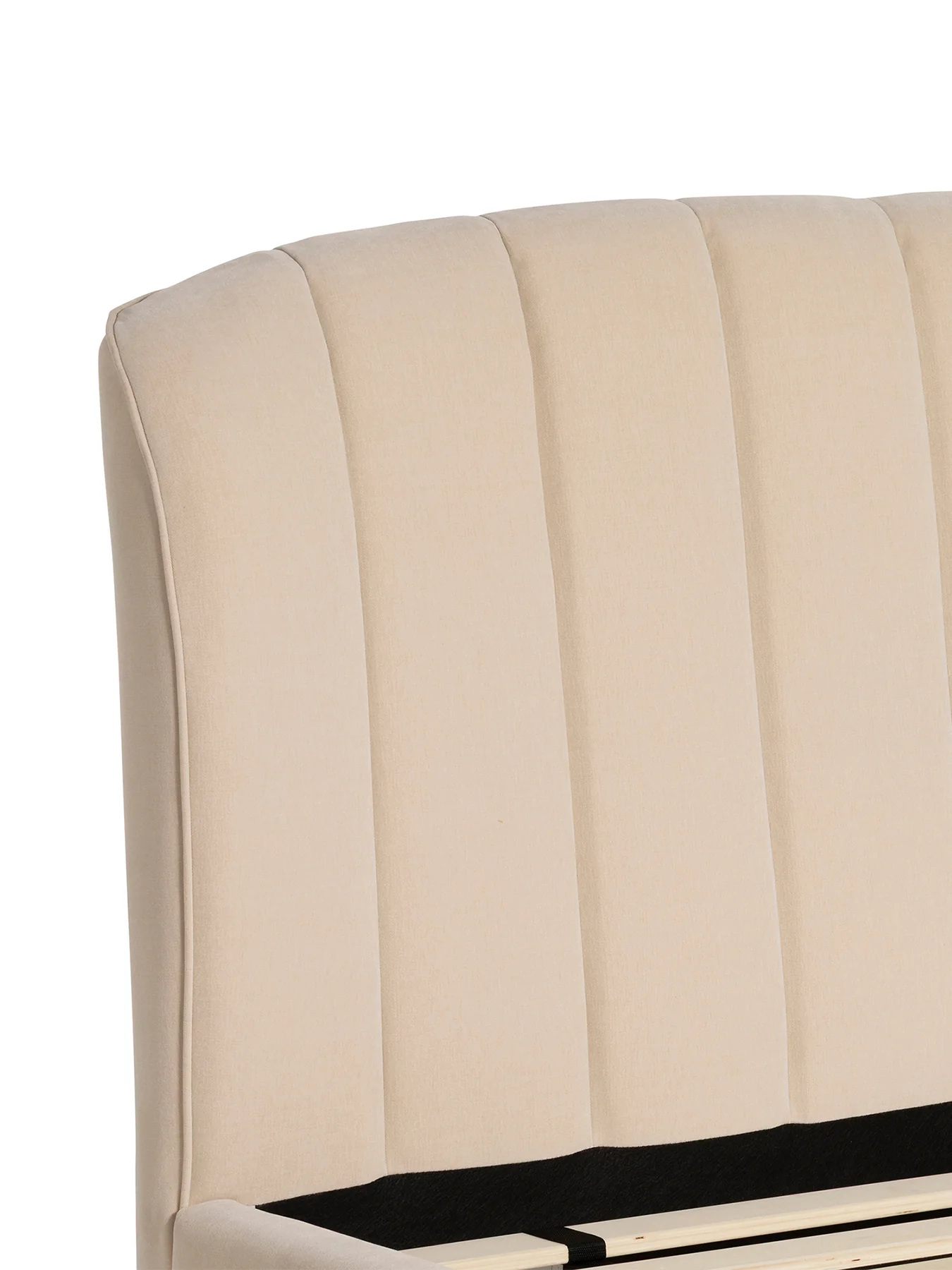 Reyes Neutral Fabric Double Bed Frame - Image 3