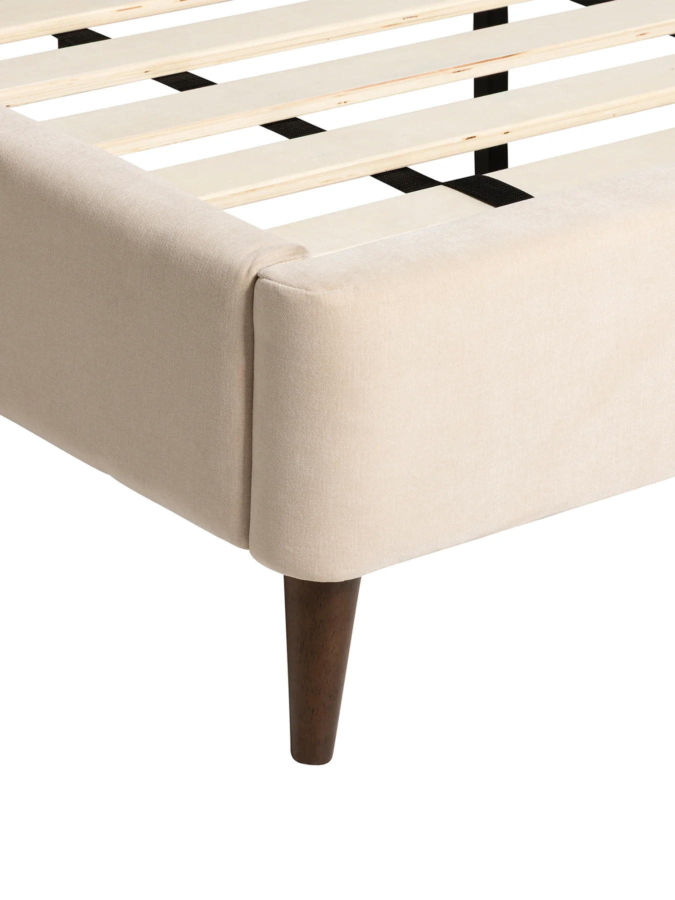 Reyes Neutral Fabric Double Bed Frame - Image 4