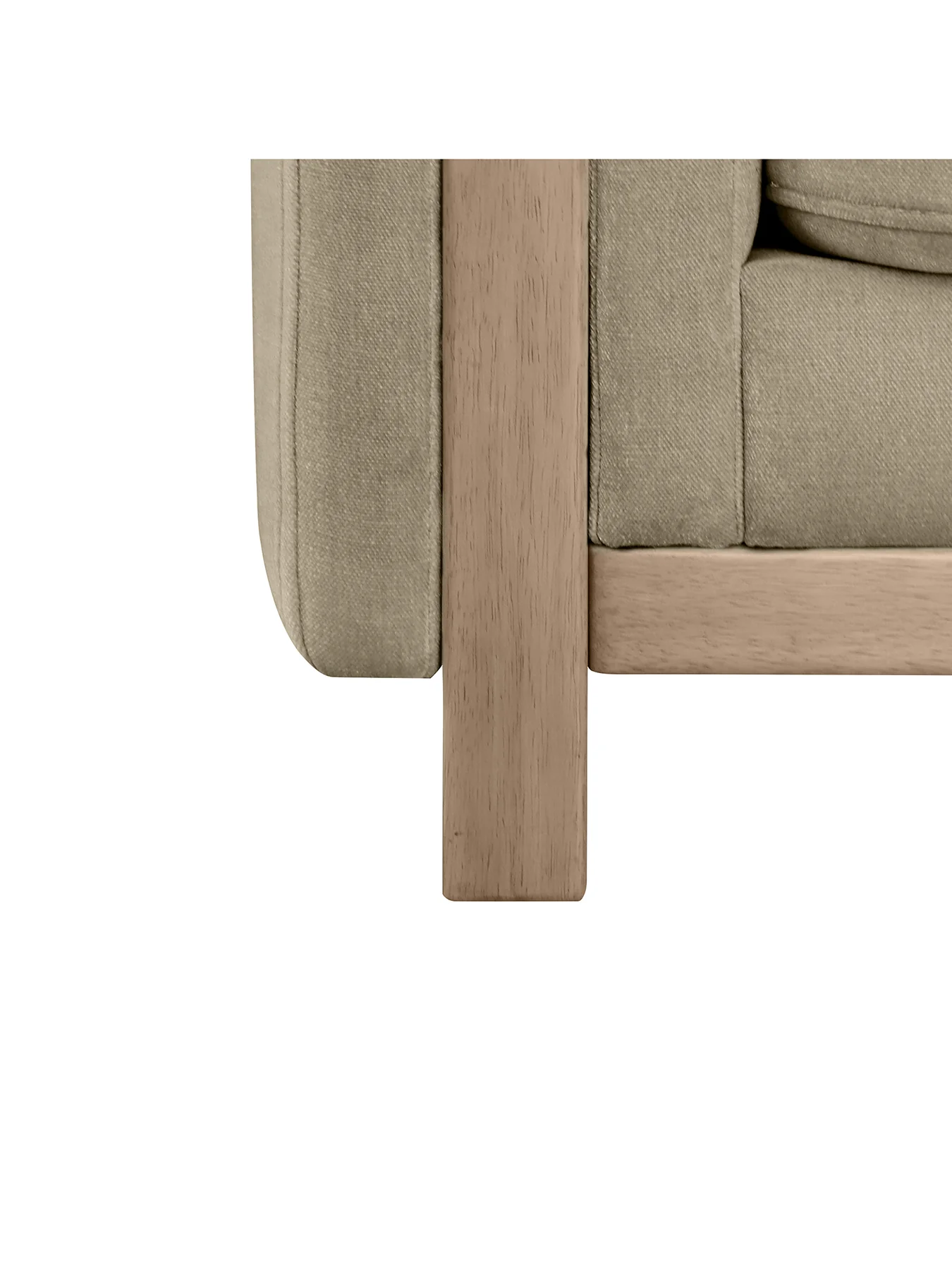 Reynard Fabric Three Seater Sofa Neutral - Image 4