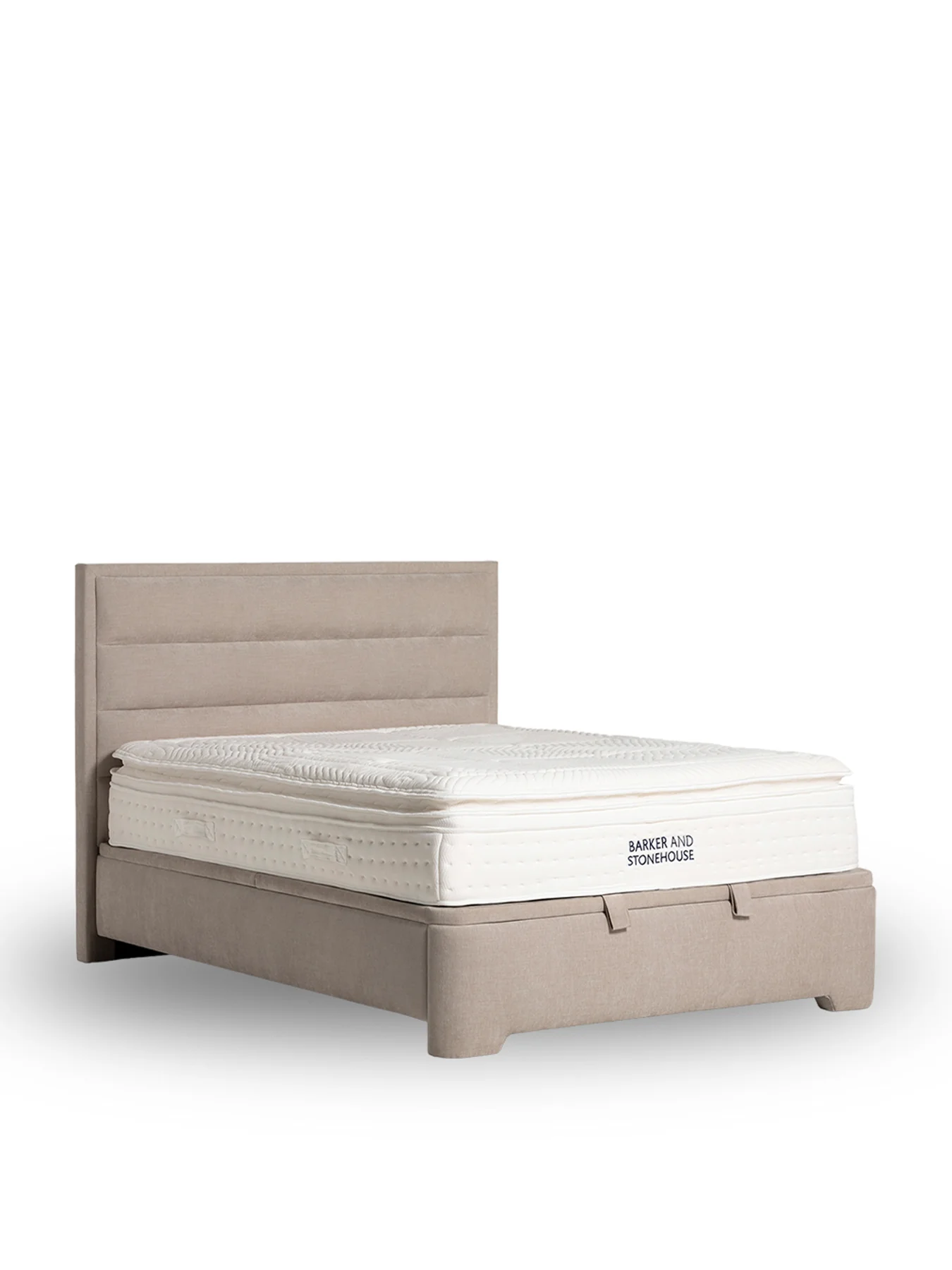 Rothbury Neutral Fabric Super King Ottoman Bed Frame