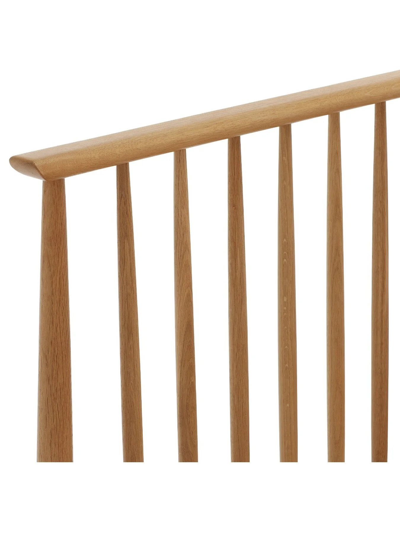 Neutral Teramo Light Brown Wood Spindle King Bed Frame - Image 5